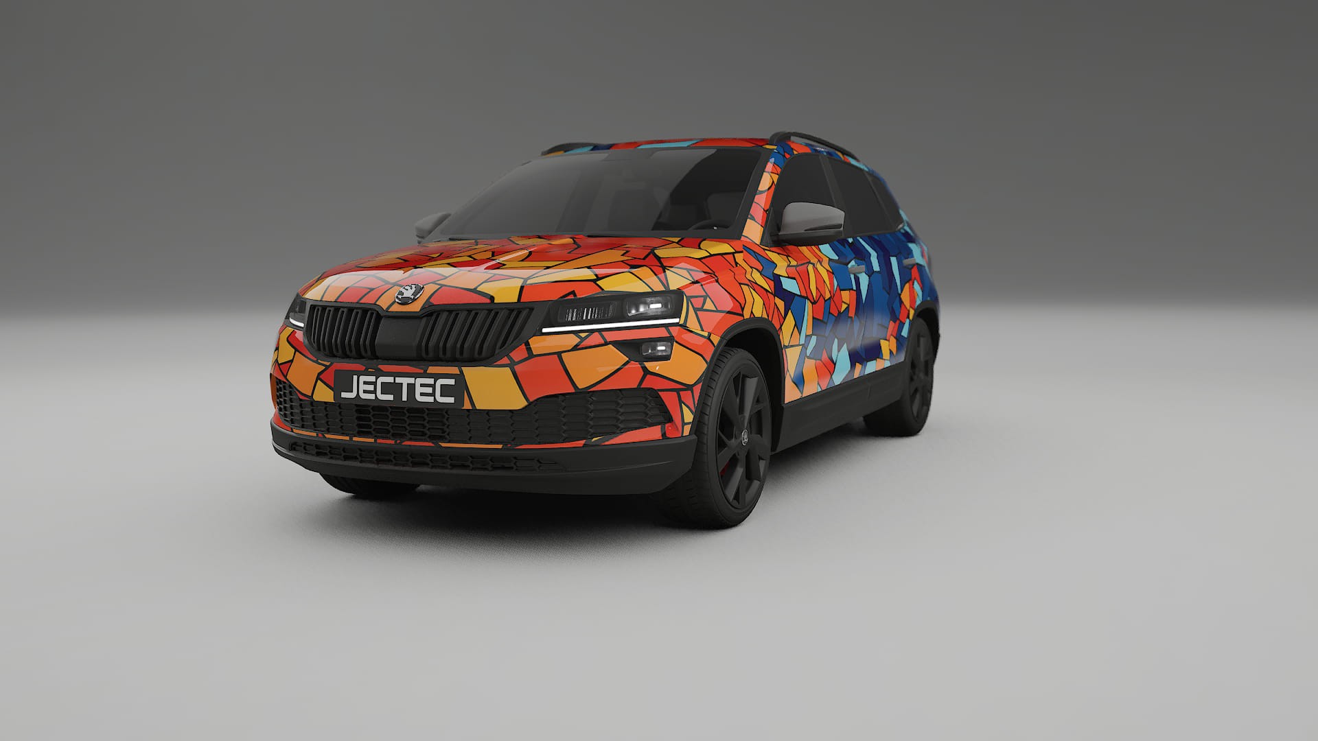 Škoda Karoq NU7 BARCELONA – Kit Wrap PPF Personalizado em Filme de Poliuretano Imprimível
