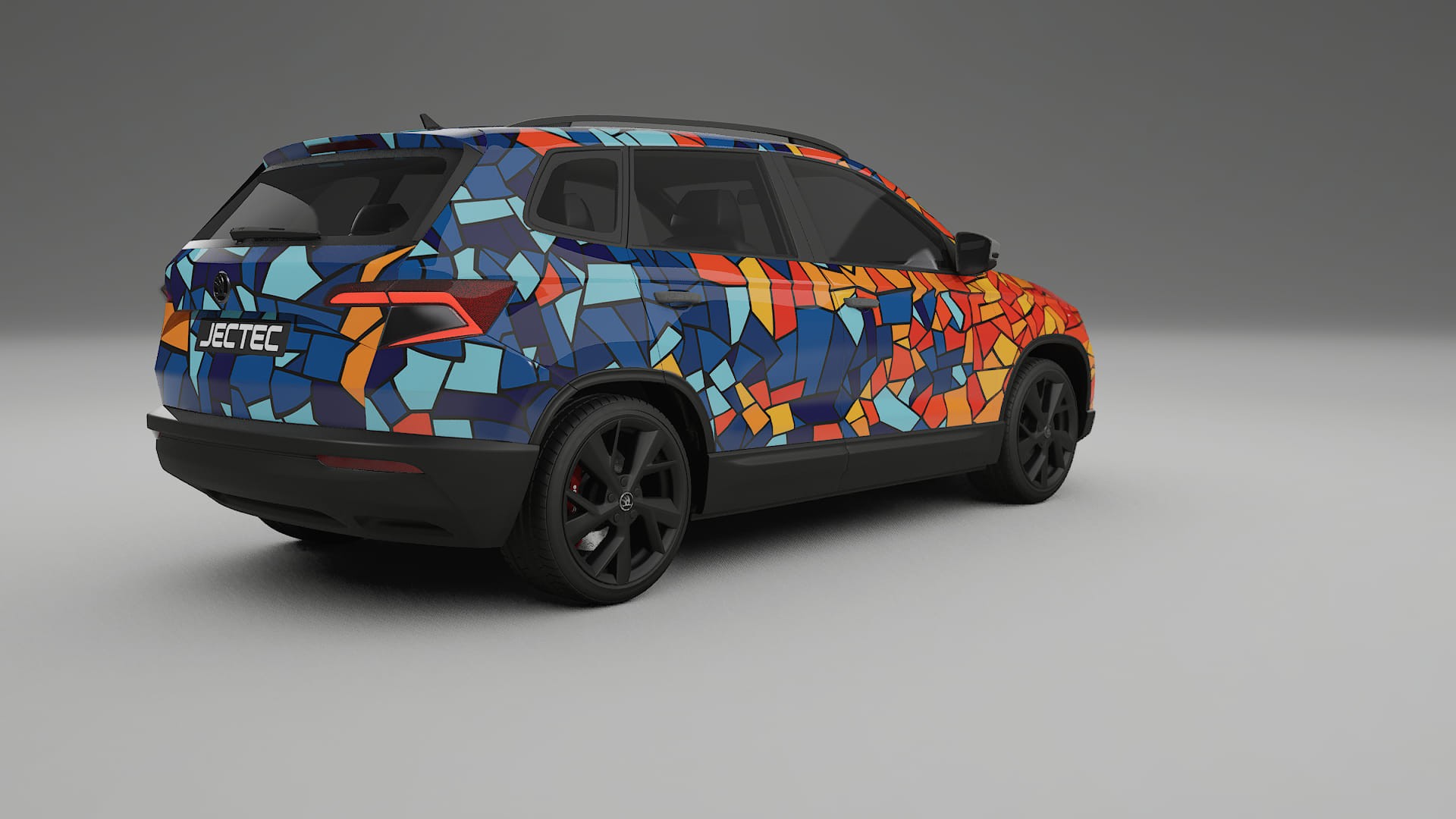 Škoda Karoq NU7 BARCELONA – Kit Wrap PPF Personalizado em Filme de Poliuretano Imprimível
