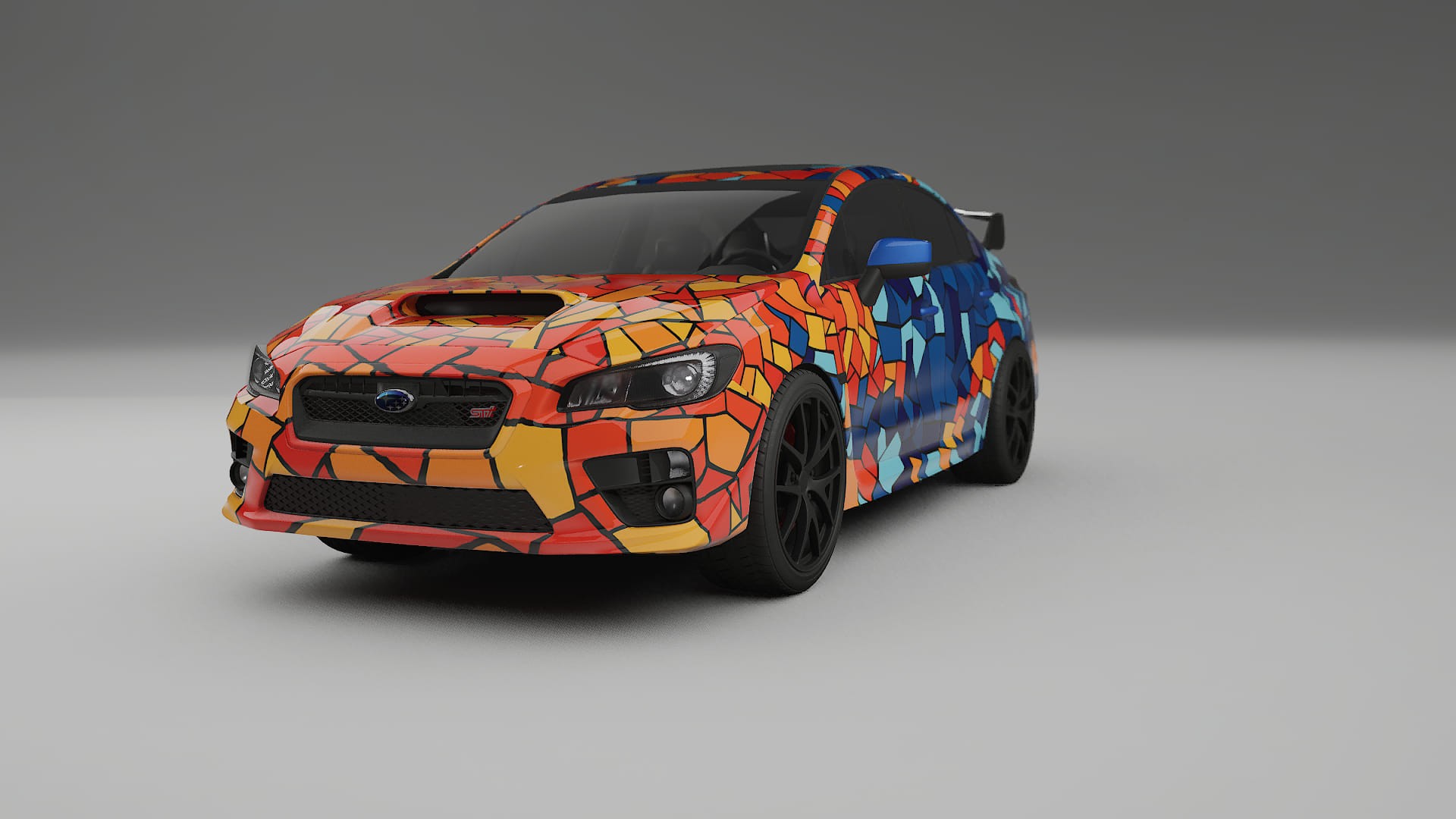 Subaru Impreza WRX Sti VA prefacelift pre-LCI BARCELONA – Kit Wrap PPF Personalizado em Filme de Poliuretano Imprimível