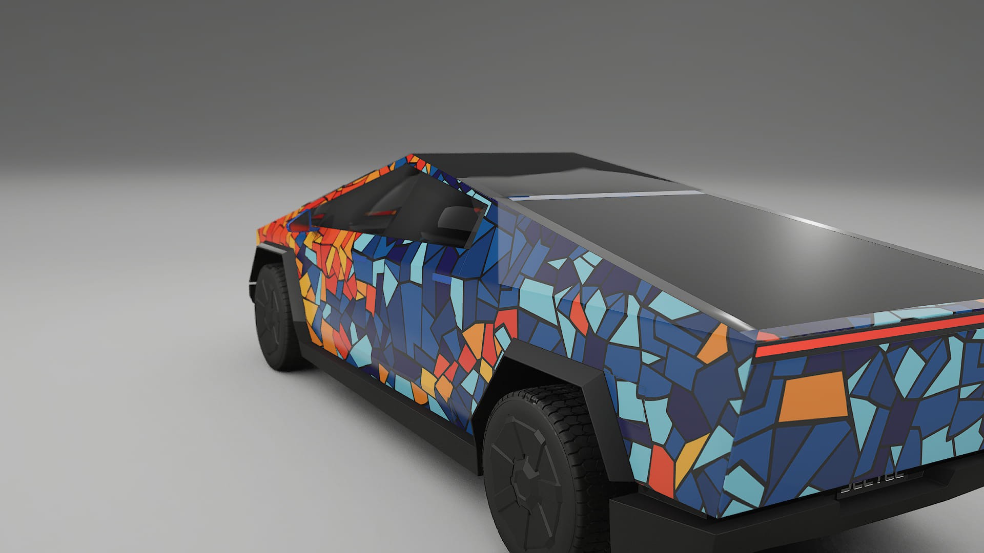 Tesla Cybertruck BARCELONA – Kit Wrap PPF Personalizado em Filme de Poliuretano Imprimível