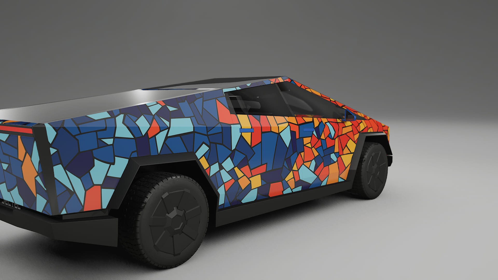 Tesla Cybertruck BARCELONA – Kit Wrap PPF Personalizado em Filme de Poliuretano Imprimível