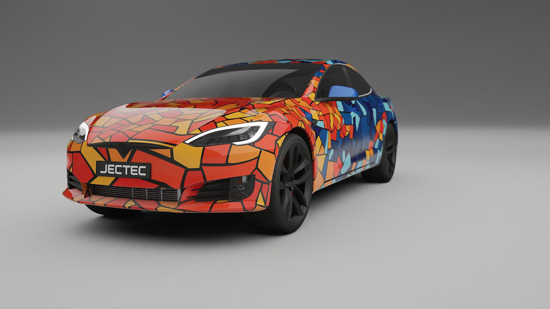 Tesla Model-S Refresh BARCELONA – Kit Wrap PPF Personalizado em Filme de Poliuretano Imprimível