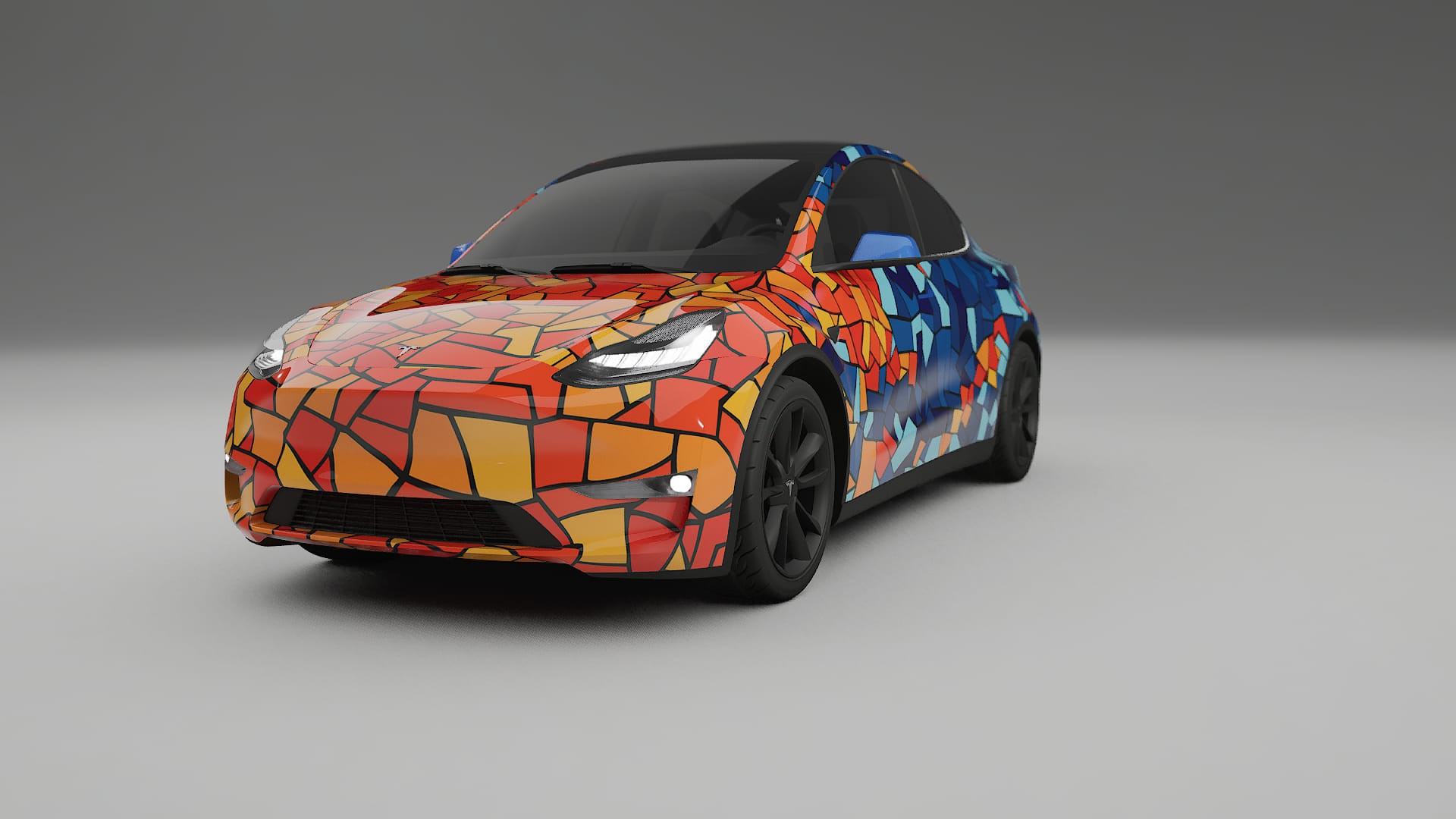 Tesla Model Y BARCELONA – Kit Wrap PPF Personalizado em Filme de Poliuretano Imprimível