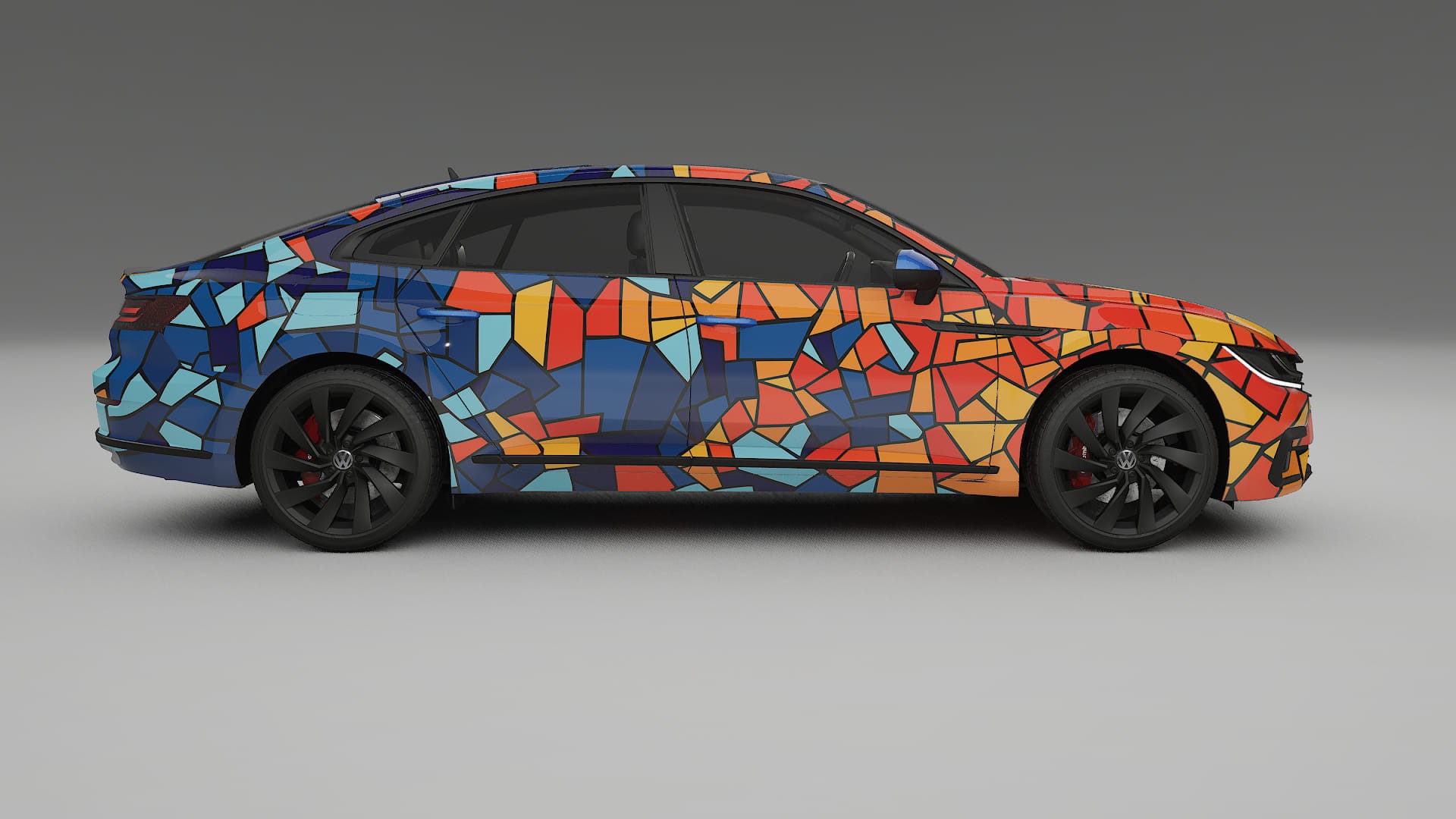 VW Arteon R 3H prefacelift pre-LCI BARCELONA – Kit Wrap PPF Personalizado em Filme de Poliuretano Imprimível