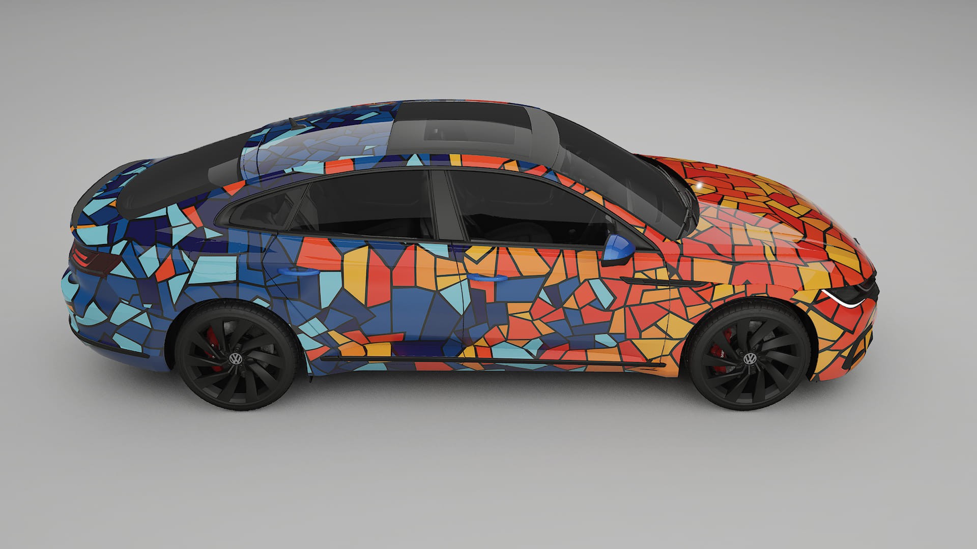 VW Arteon R 3H prefacelift pre-LCI BARCELONA – Kit Wrap PPF Personalizado em Filme de Poliuretano Imprimível