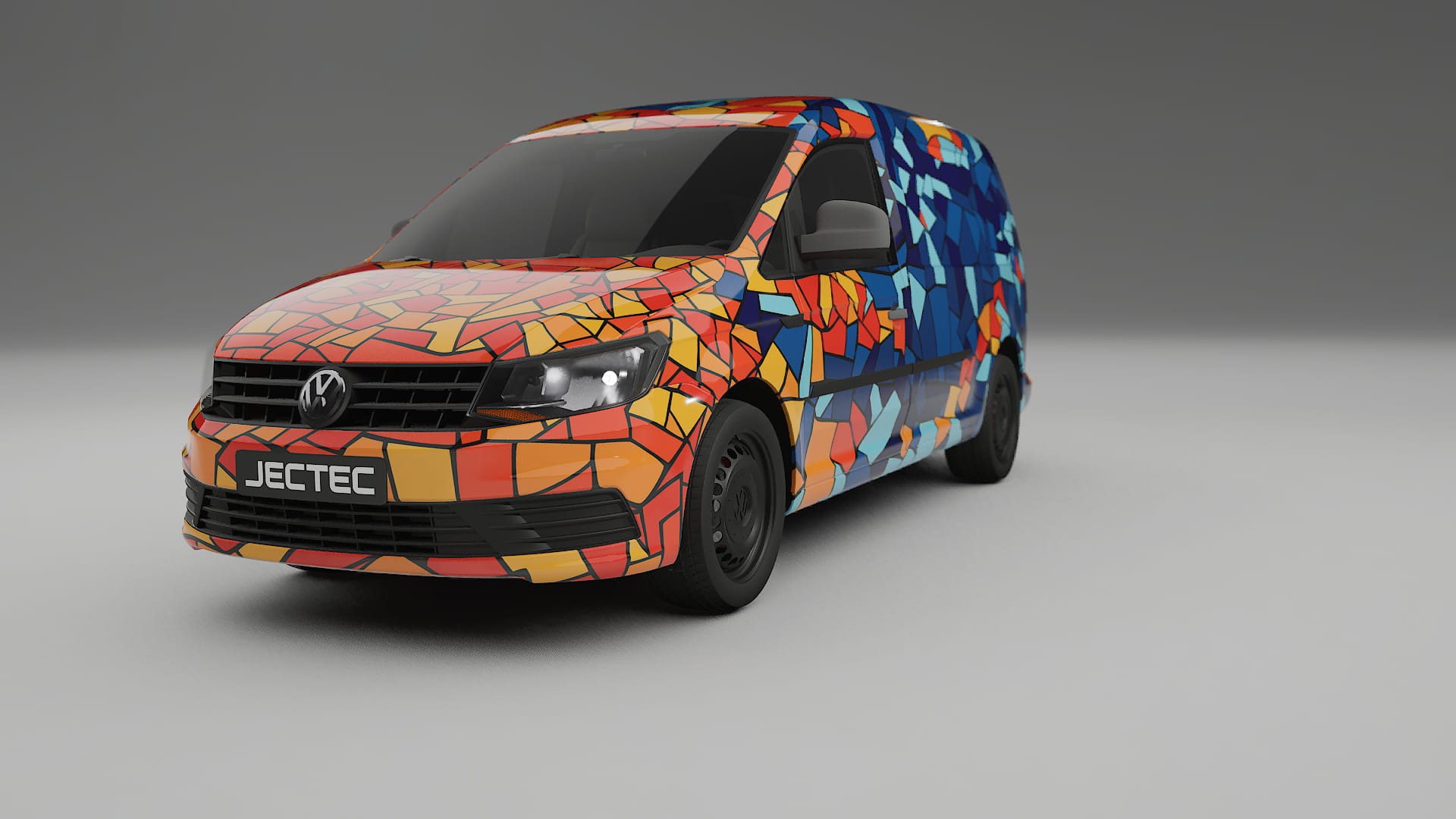 VW Caddy Maxi SB BARCELONA – Kit Wrap PPF Personalizado em Filme de Poliuretano Imprimível