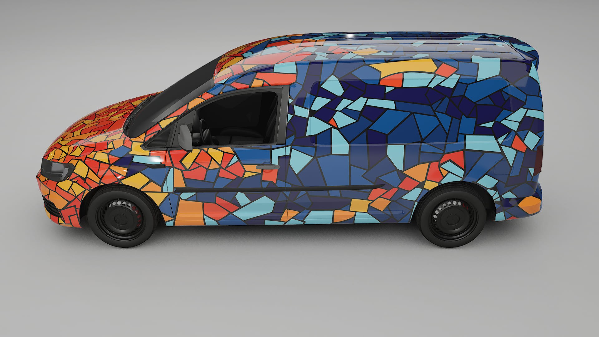 VW Caddy Maxi SB BARCELONA – Kit Wrap PPF Personalizado em Filme de Poliuretano Imprimível