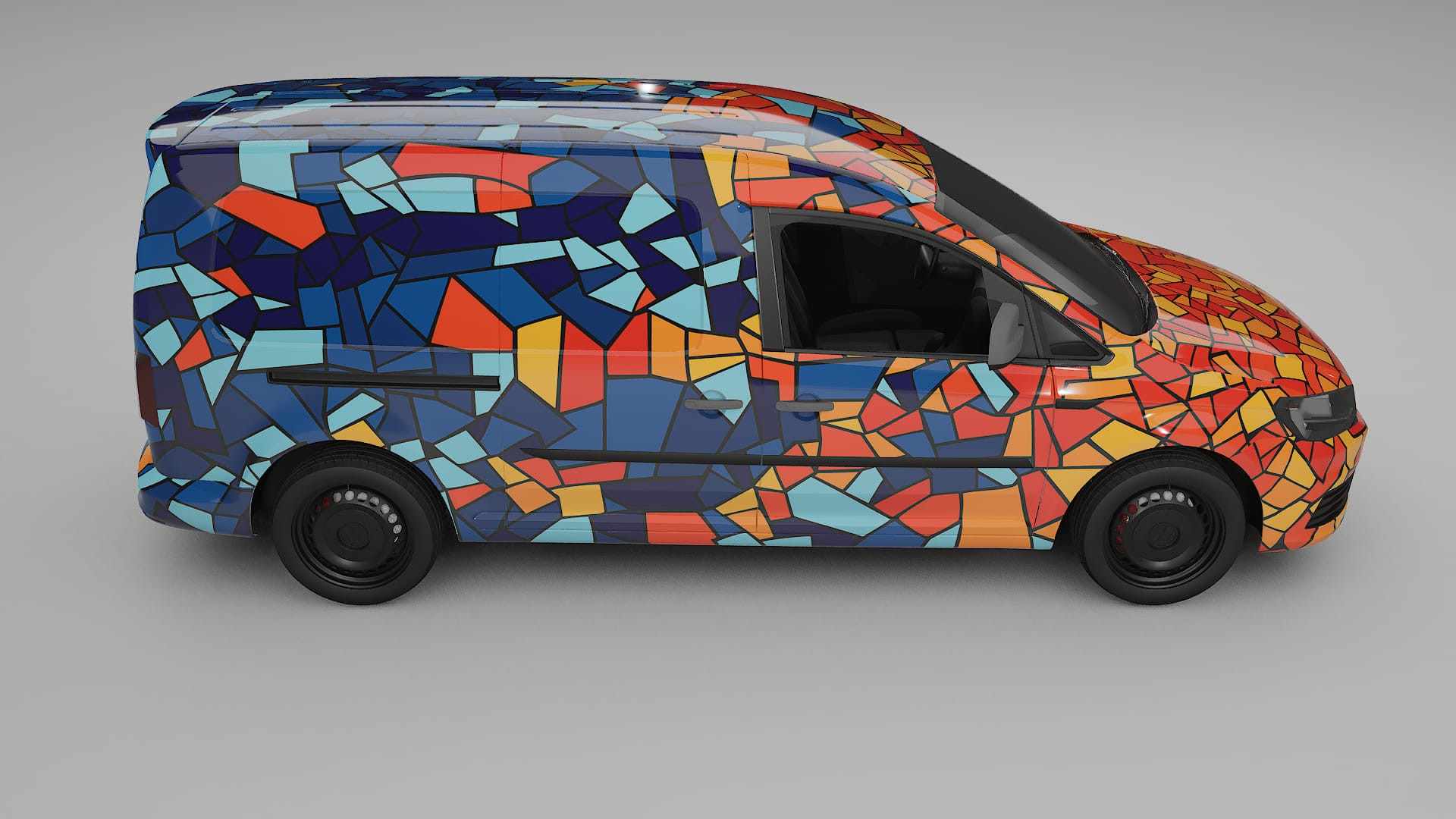VW Caddy Maxi SB BARCELONA – Kit Wrap PPF Personalizado em Filme de Poliuretano Imprimível