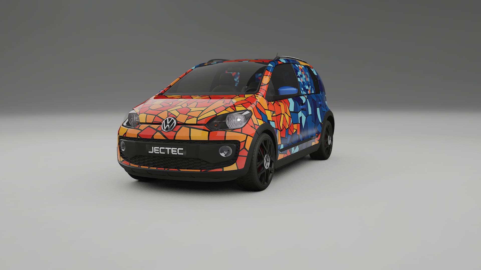 VW Cross Up BARCELONA – Kit Wrap PPF Personalizado em Filme de Poliuretano Imprimível