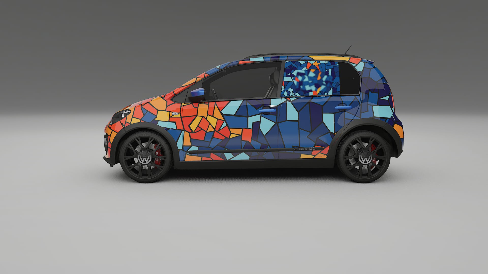 VW Cross Up BARCELONA – Kit Wrap PPF Personalizado em Filme de Poliuretano Imprimível