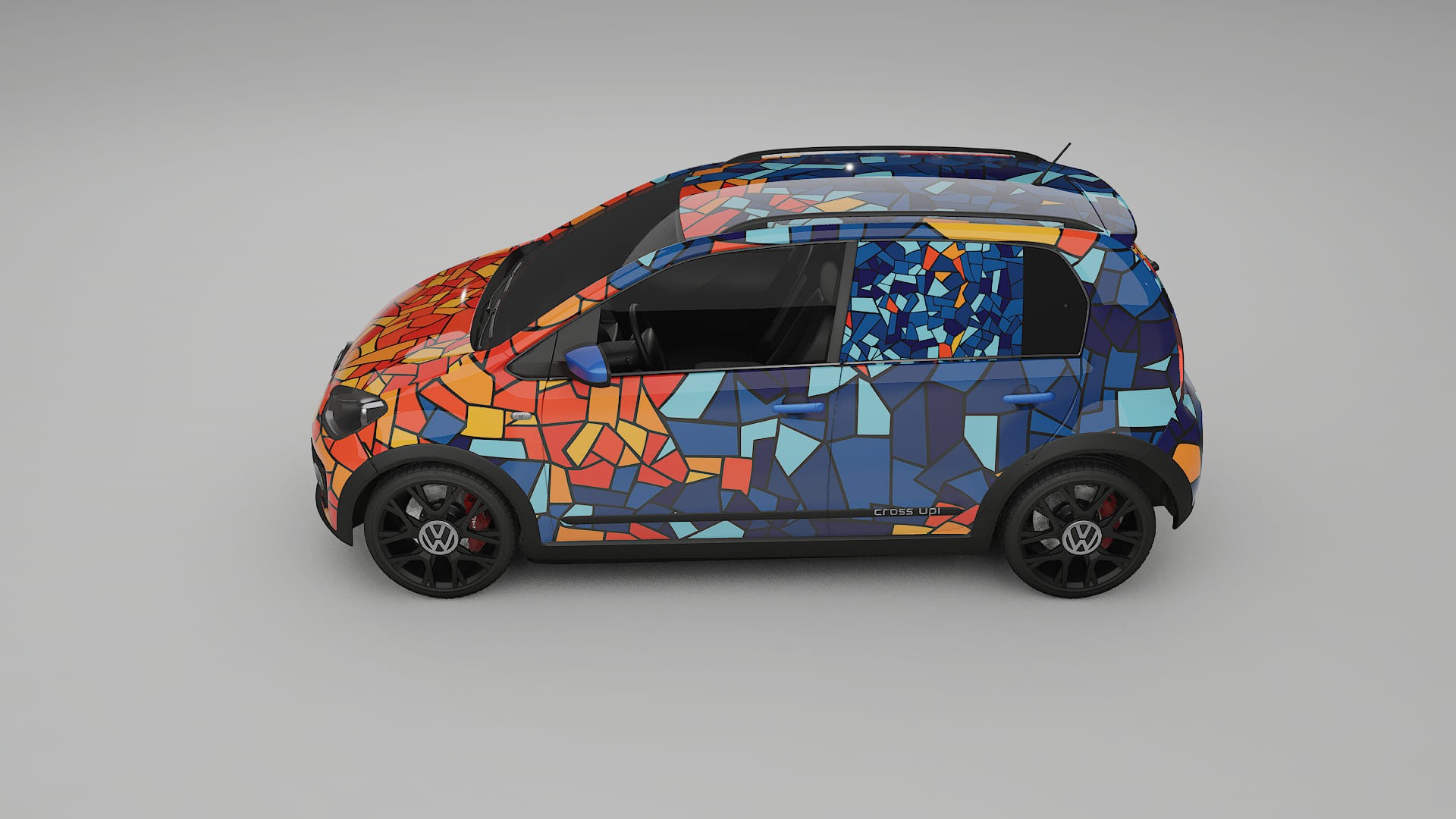 VW Cross Up BARCELONA – Kit Wrap PPF Personalizado em Filme de Poliuretano Imprimível