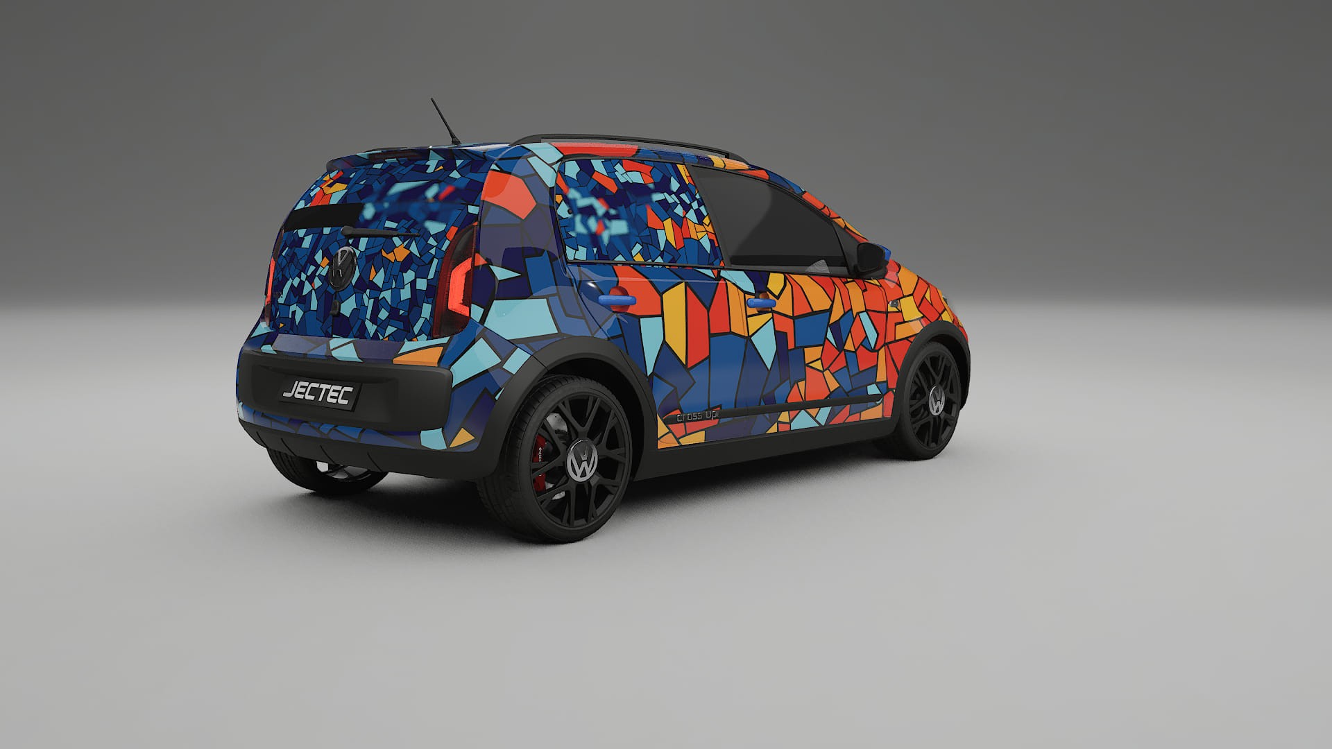 VW Cross Up BARCELONA – Kit Wrap PPF Personalizado em Filme de Poliuretano Imprimível