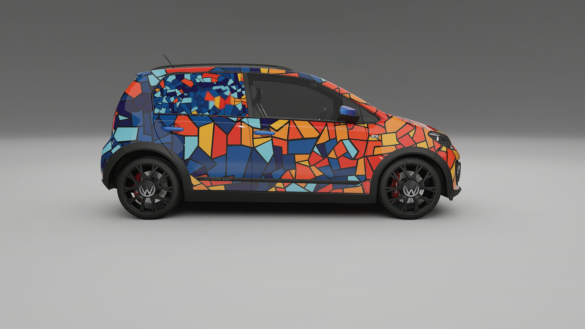 VW Cross Up BARCELONA – Kit Wrap PPF Personalizado em Filme de Poliuretano Imprimível