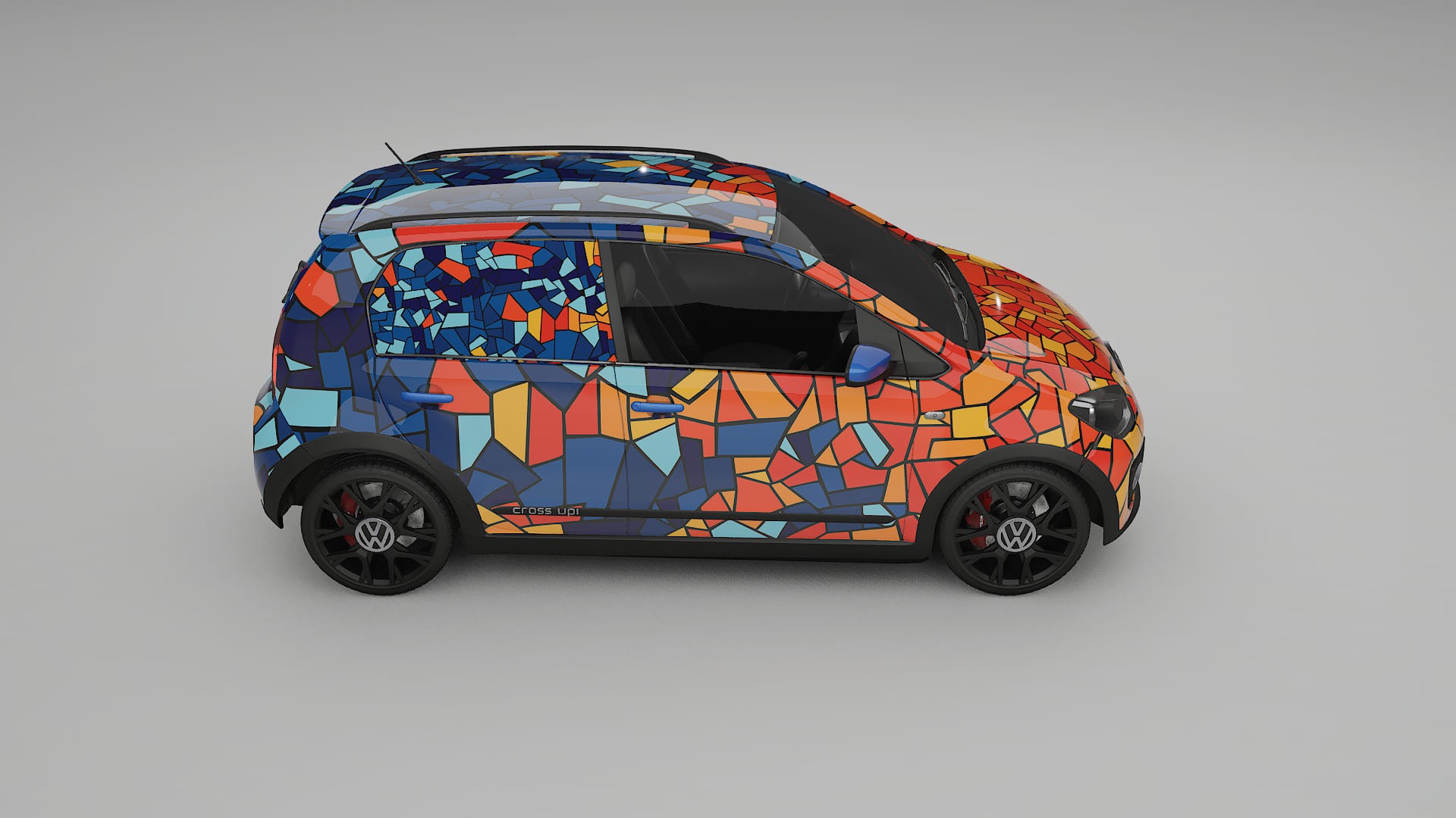 VW Cross Up BARCELONA – Kit Wrap PPF Personalizado em Filme de Poliuretano Imprimível