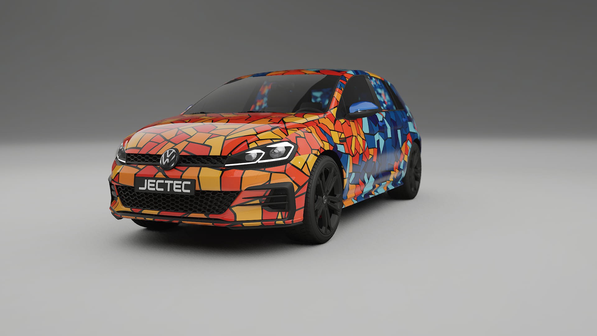 VW Golf Mk7 BARCELONA – Kit Wrap PPF Personalizado em Filme de Poliuretano Imprimível