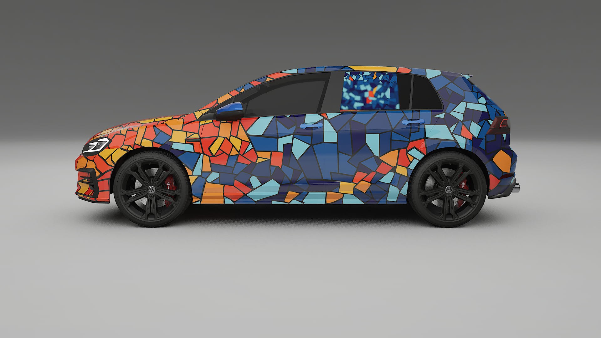 VW Golf Mk7 BARCELONA – Kit Wrap PPF Personalizado em Filme de Poliuretano Imprimível