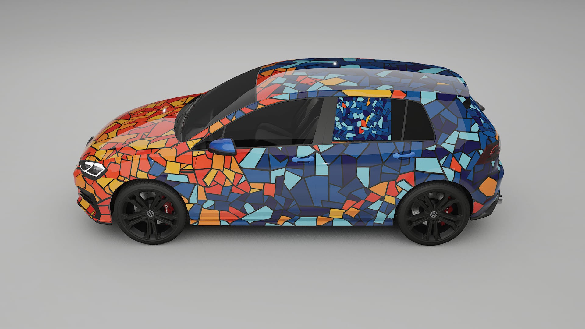 VW Golf Mk7 BARCELONA – Kit Wrap PPF Personalizado em Filme de Poliuretano Imprimível