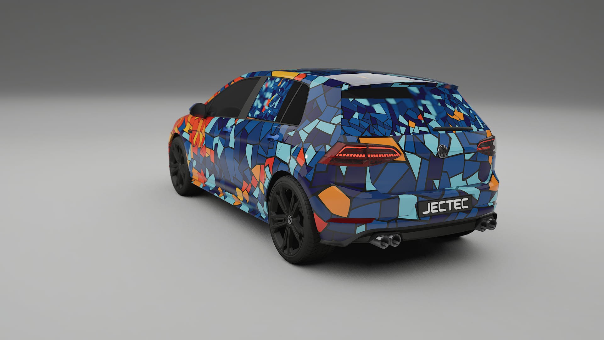 VW Golf Mk7 BARCELONA – Kit Wrap PPF Personalizado em Filme de Poliuretano Imprimível