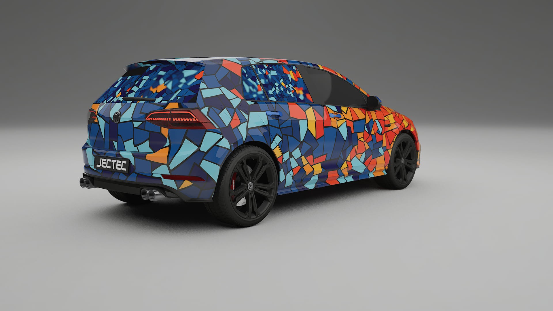 VW Golf Mk7 BARCELONA – Kit Wrap PPF Personalizado em Filme de Poliuretano Imprimível