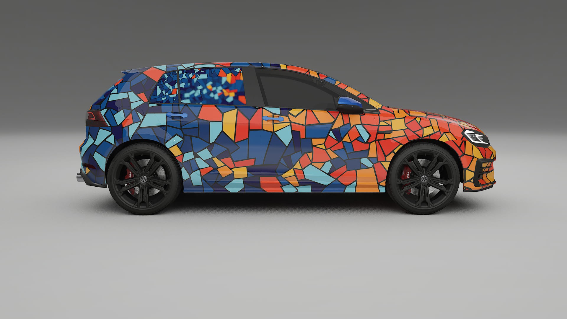 VW Golf Mk7 BARCELONA – Kit Wrap PPF Personalizado em Filme de Poliuretano Imprimível