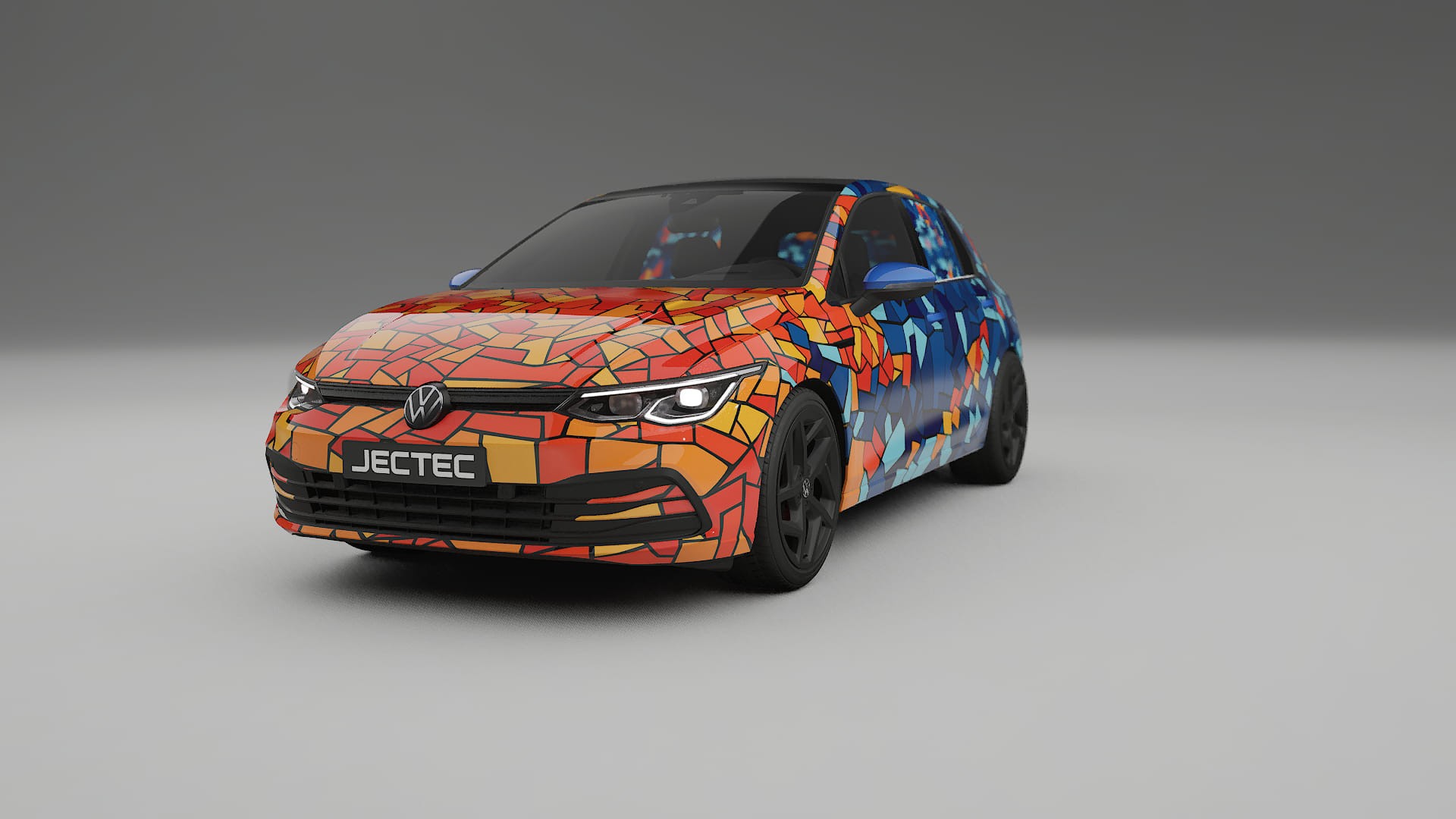 VW Golf Mk8 BARCELONA – Kit Wrap PPF Personalizado em Filme de Poliuretano Imprimível