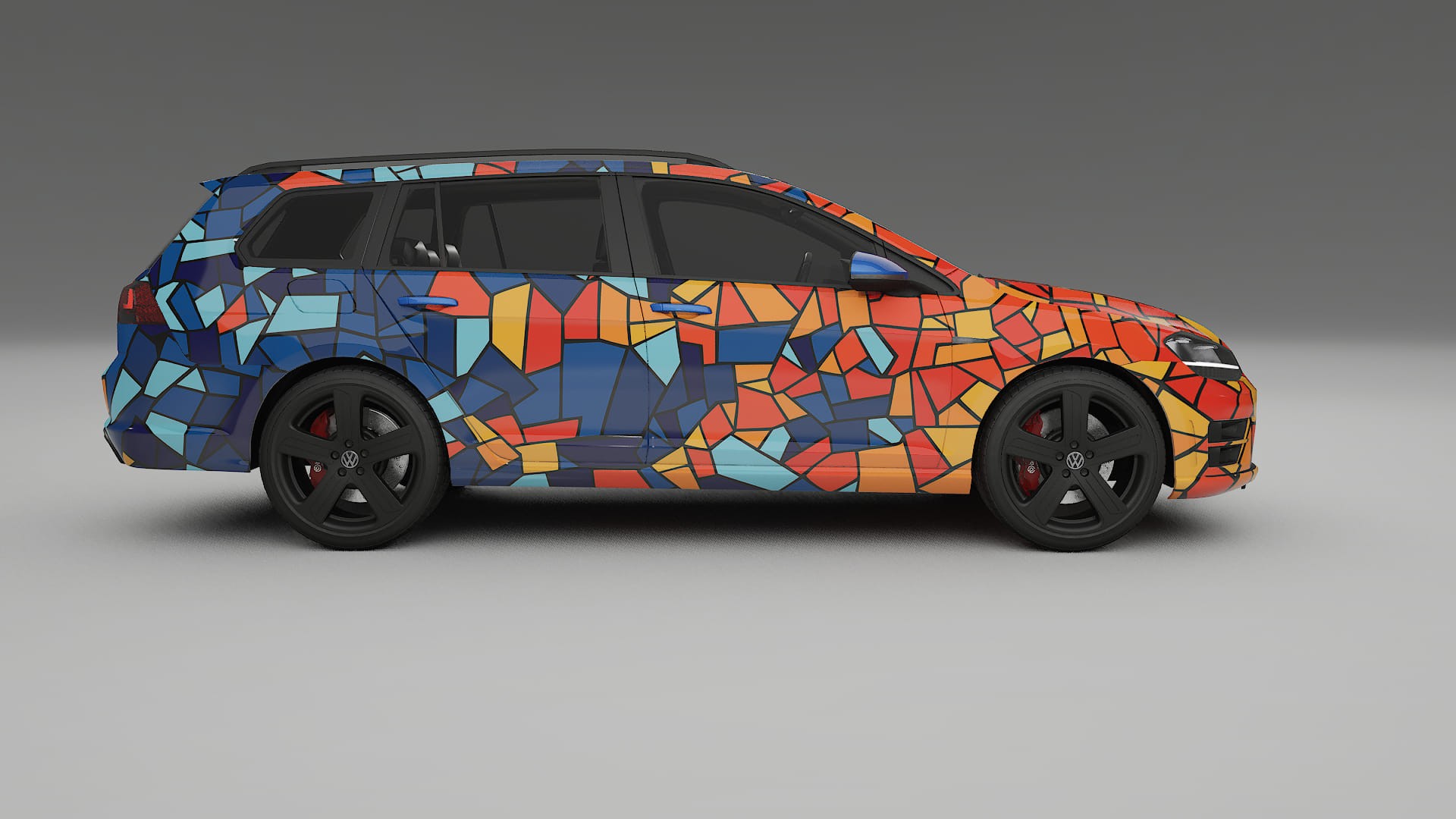VW Golf Variant Mk7 BARCELONA – Kit Wrap PPF Personalizado em Filme de Poliuretano Imprimível
