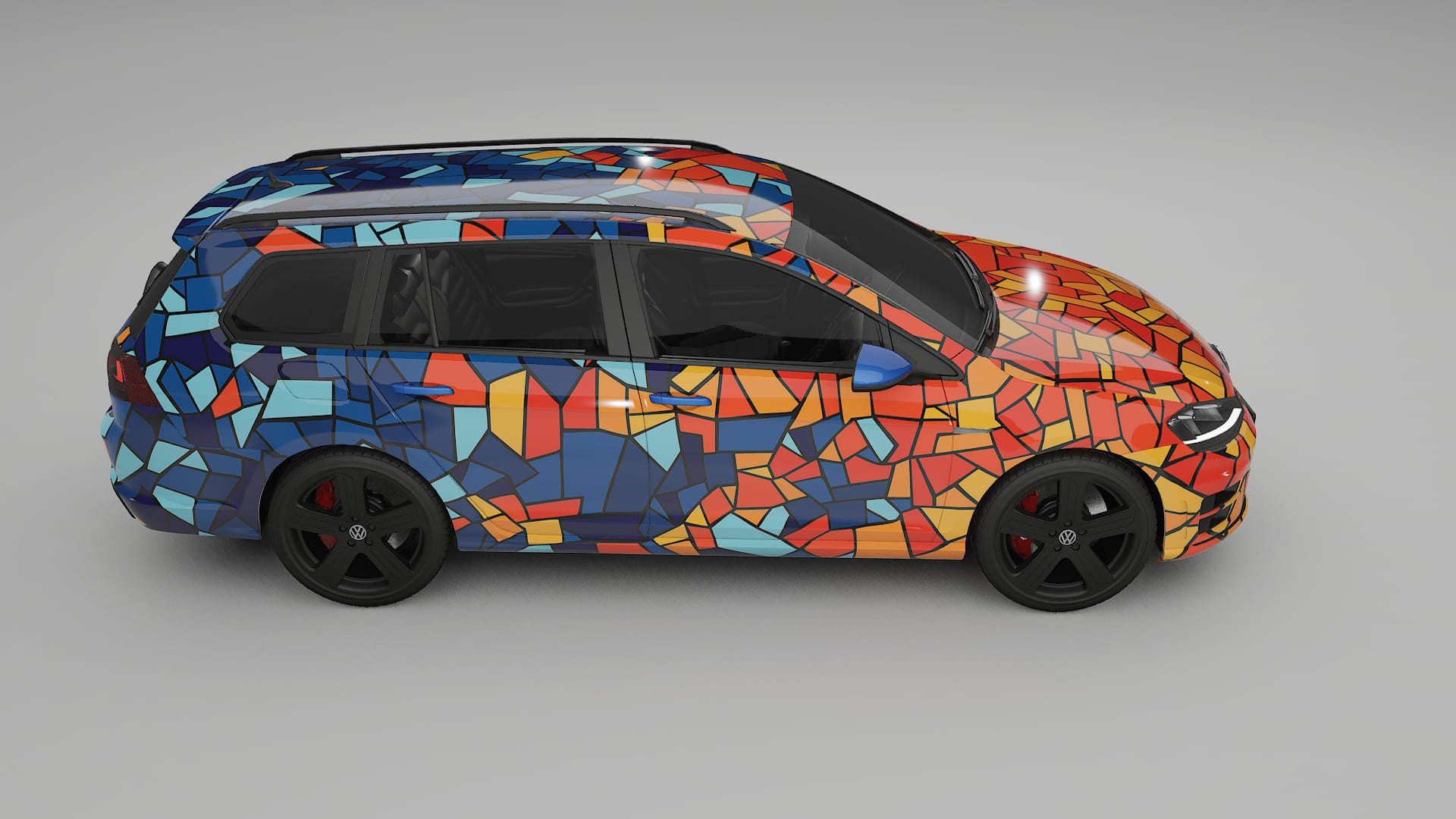 VW Golf Variant Mk7 BARCELONA – Kit Wrap PPF Personalizado em Filme de Poliuretano Imprimível