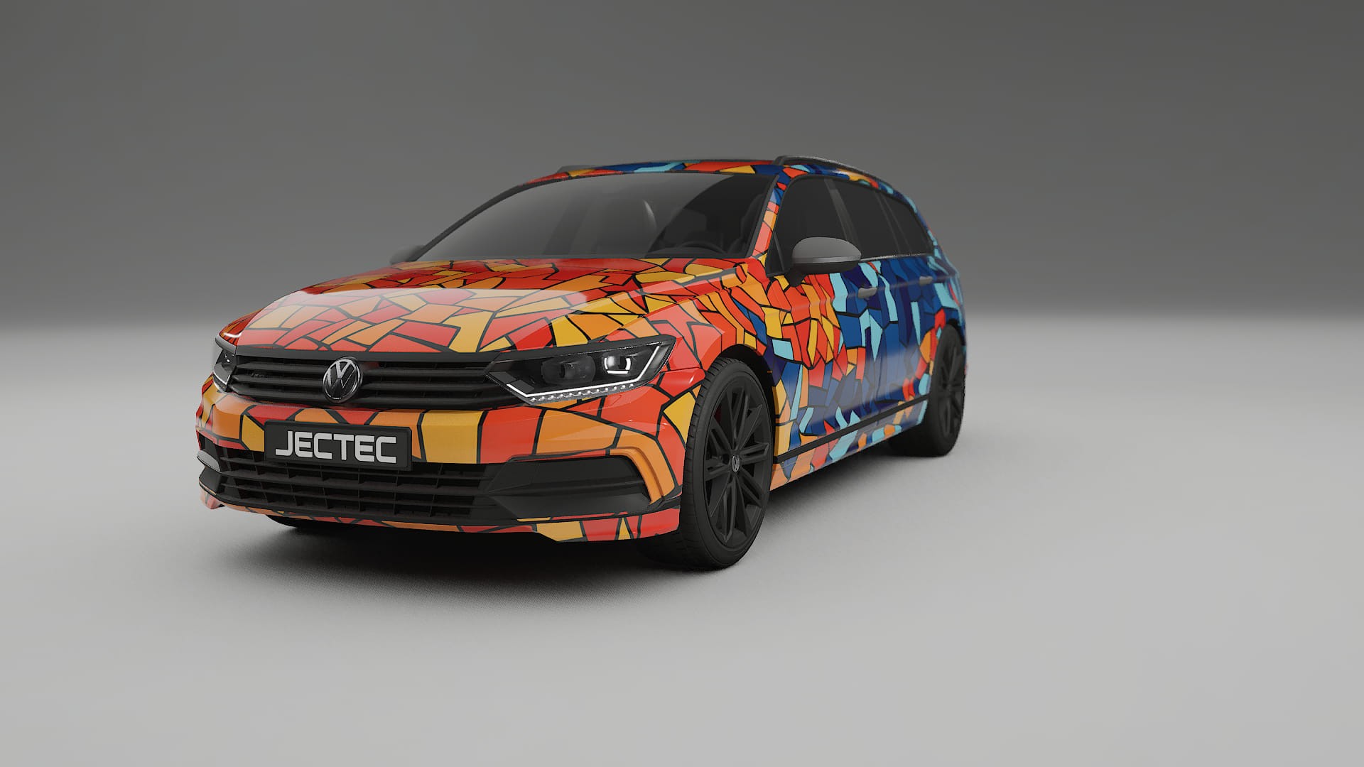 VW Passat VariantR B8 BARCELONA – Kit Wrap PPF Personalizado em Filme de Poliuretano Imprimível