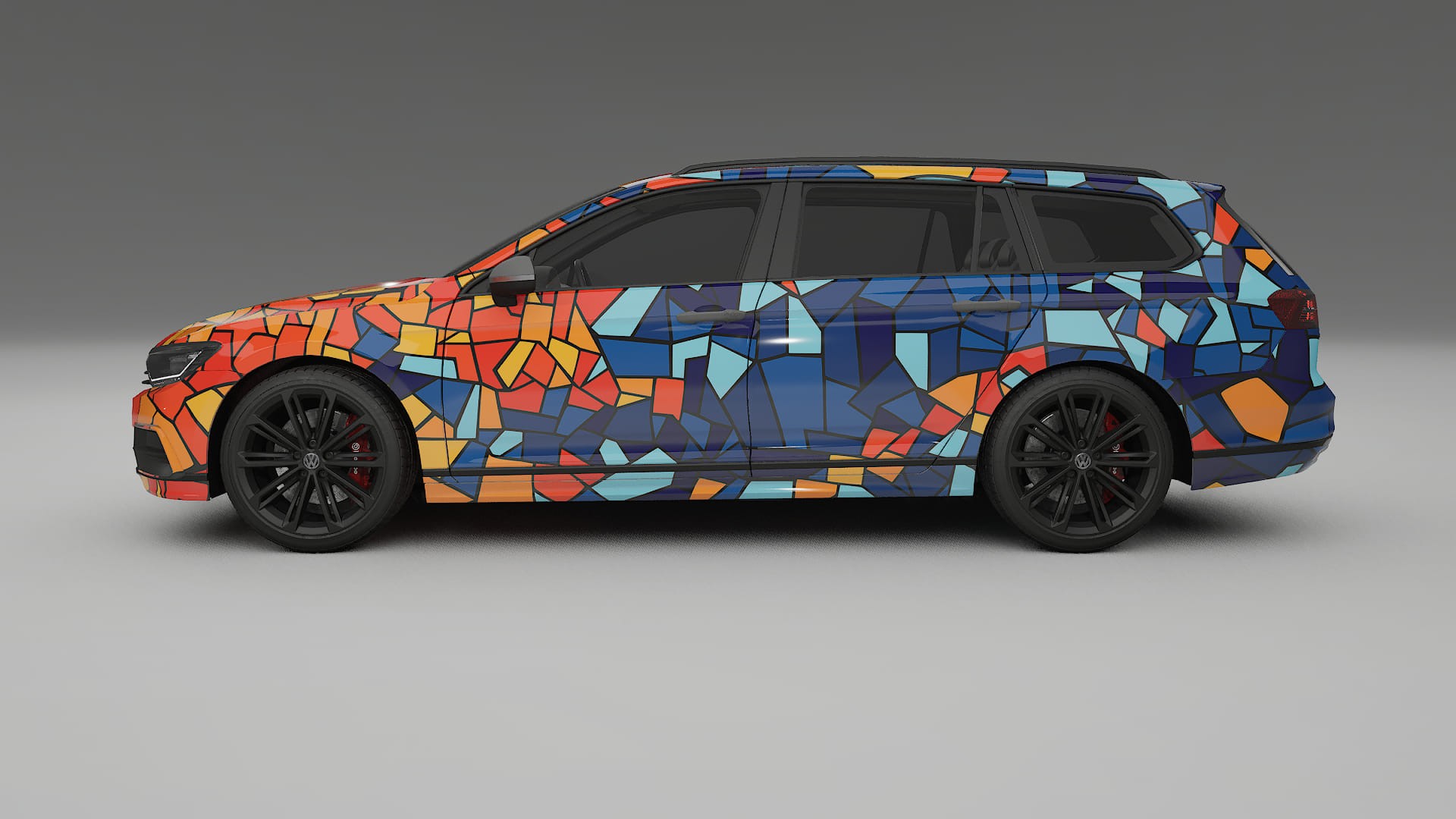 VW Passat VariantR B8 BARCELONA – Kit Wrap PPF Personalizado em Filme de Poliuretano Imprimível