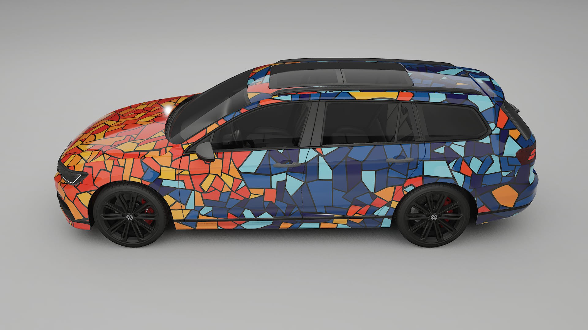 VW Passat VariantR B8 BARCELONA – Kit Wrap PPF Personalizado em Filme de Poliuretano Imprimível