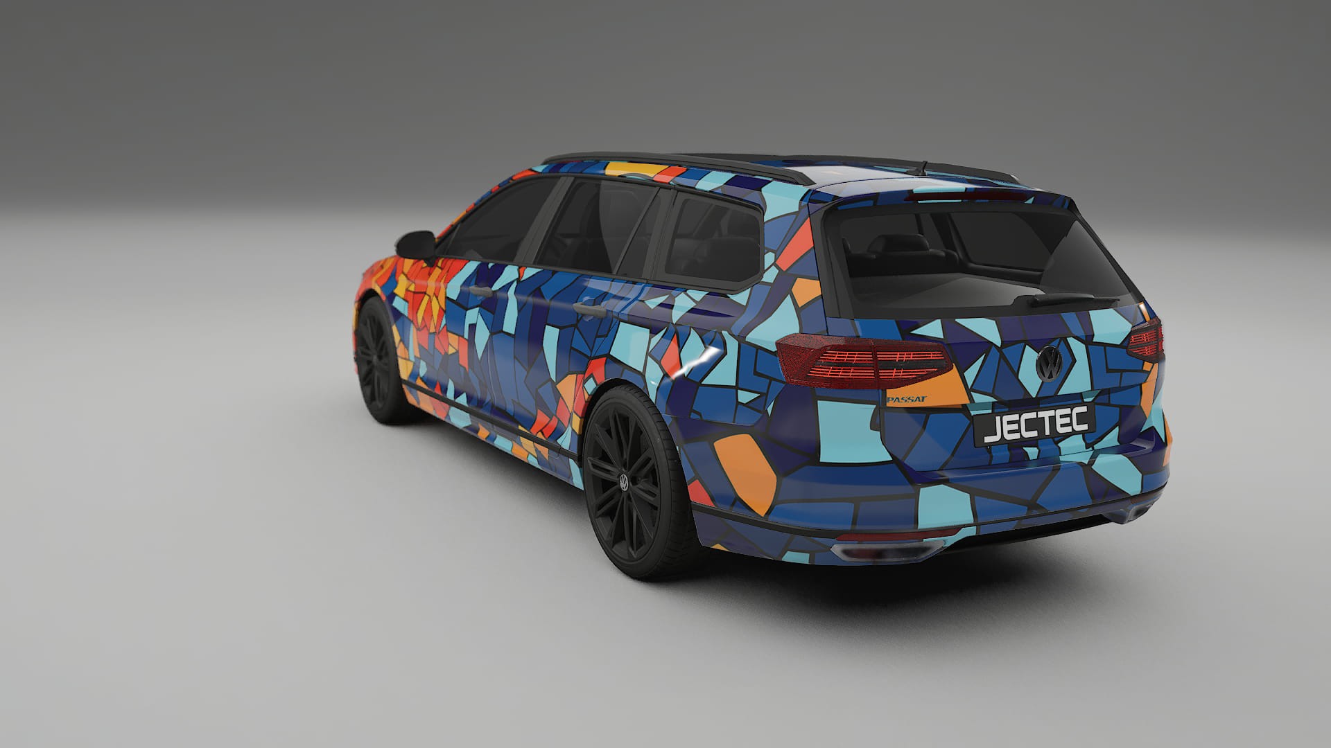 VW Passat VariantR B8 BARCELONA – Kit Wrap PPF Personalizado em Filme de Poliuretano Imprimível