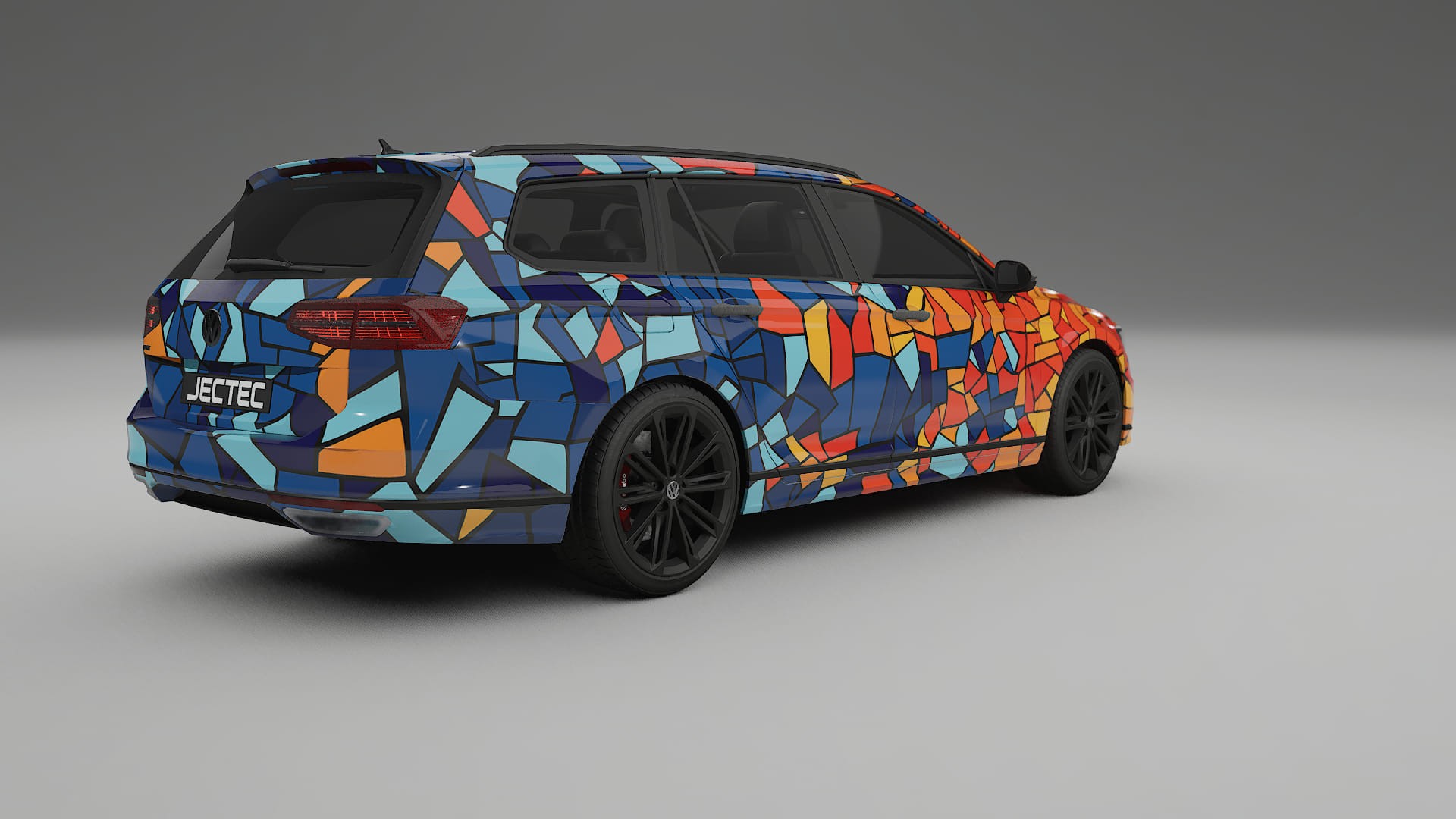 VW Passat VariantR B8 BARCELONA – Kit Wrap PPF Personalizado em Filme de Poliuretano Imprimível