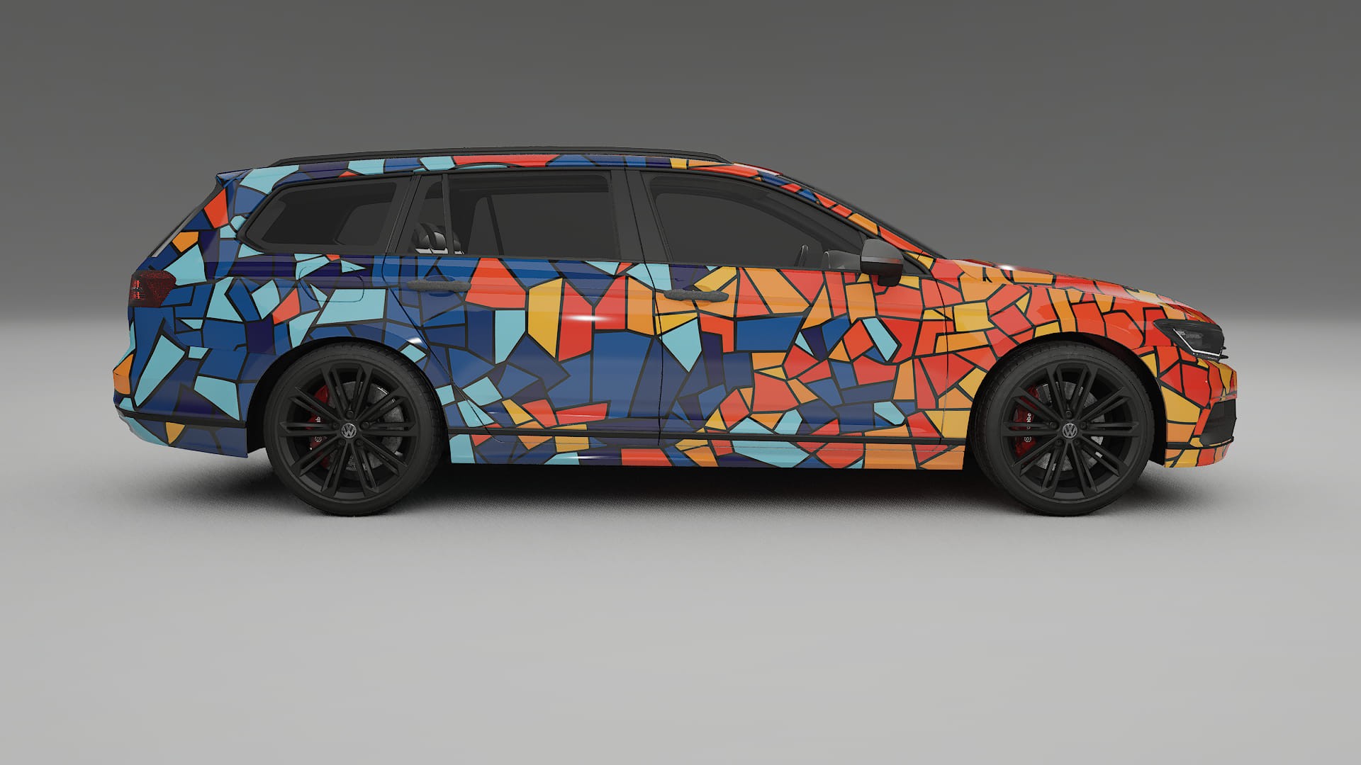 VW Passat VariantR B8 BARCELONA – Kit Wrap PPF Personalizado em Filme de Poliuretano Imprimível