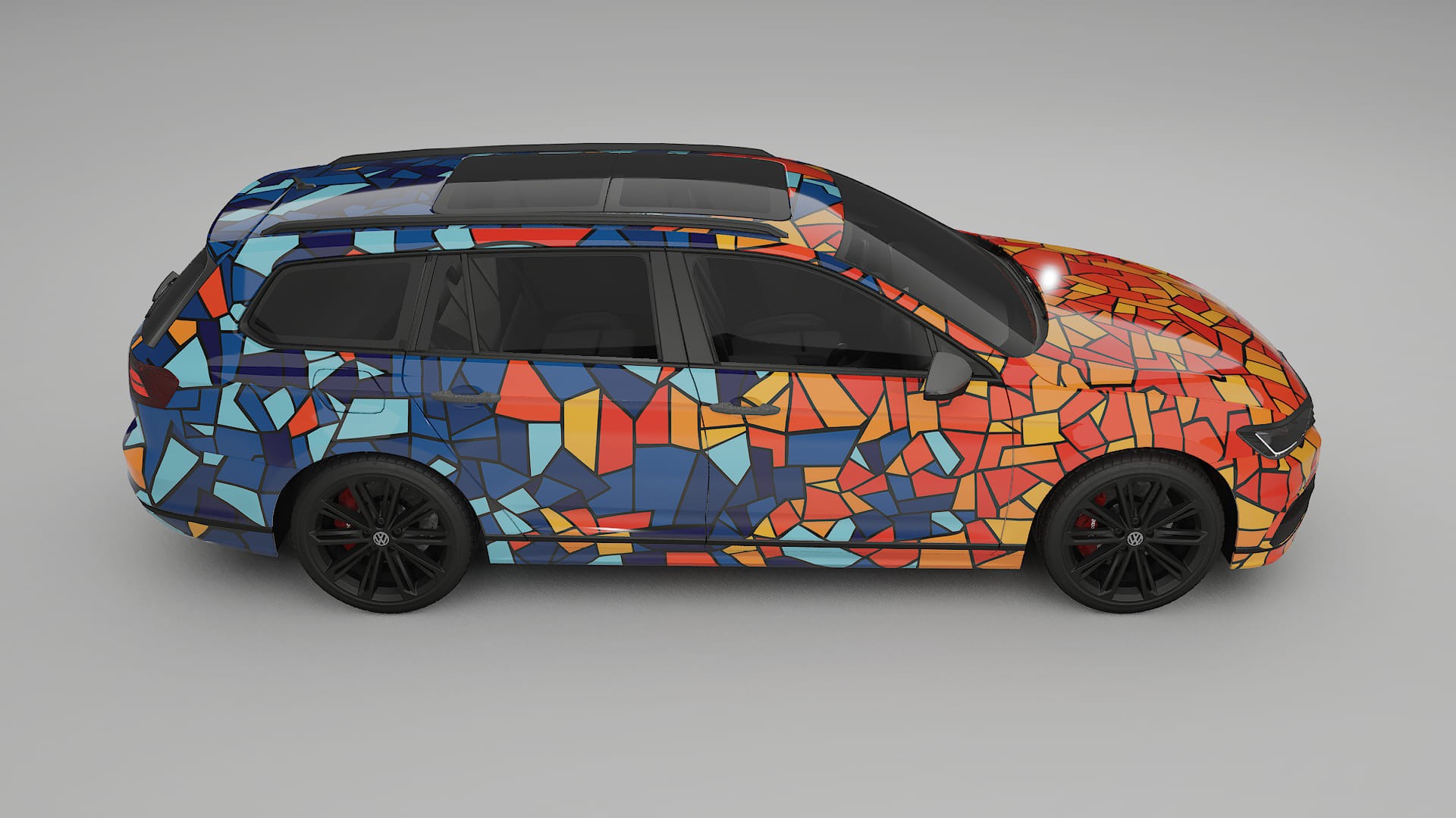 VW Passat VariantR B8 BARCELONA – Kit Wrap PPF Personalizado em Filme de Poliuretano Imprimível