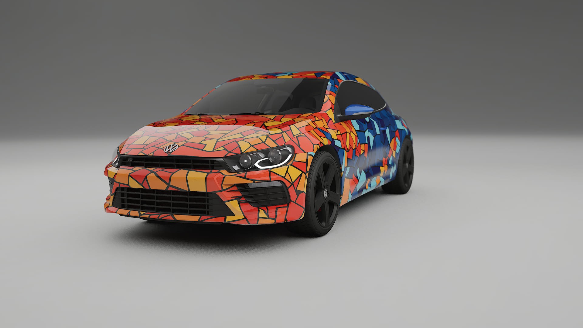VW Scirocco R III BARCELONA – Kit Wrap PPF Personalizado em Filme de Poliuretano Imprimível