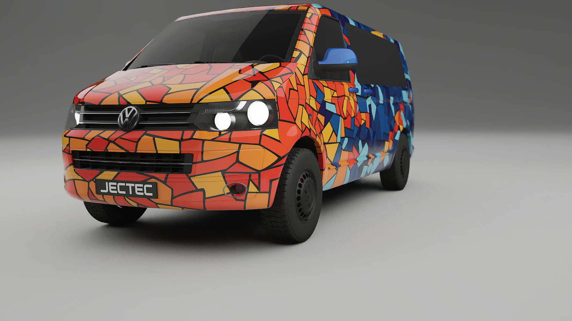 VW Transporter T5 Caravelle BARCELONA – Kit Wrap PPF Personalizado em Filme de Poliuretano Imprimível