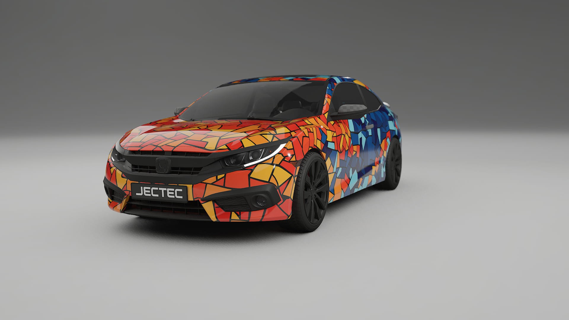 Honda Civic coupe prefacelift pre-LCI BARCELONA – Kit Wrap PPF Personalizado em Filme de Poliuretano Imprimível
