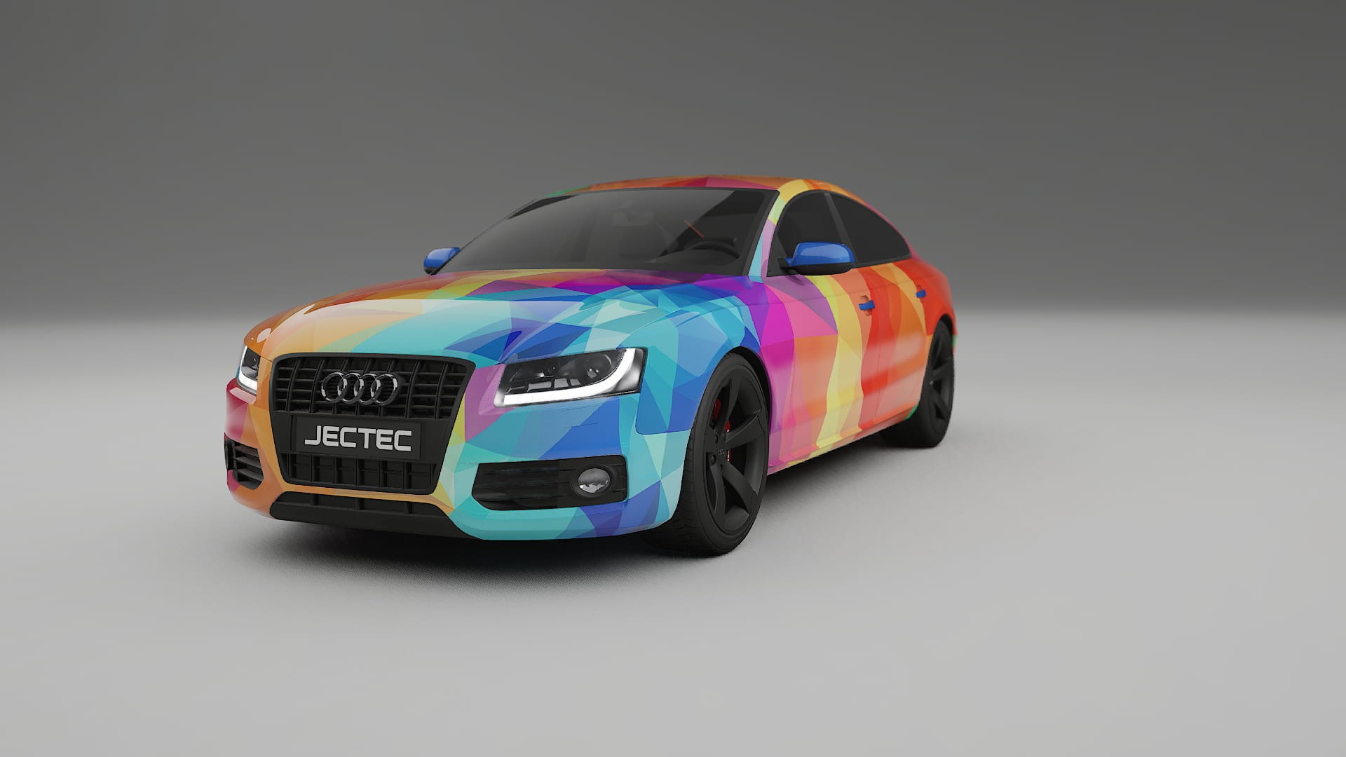 Audi A5 8T Sportback prefacelift pre-LCI VECTOR VIBE – Kit Wrap PPF Personalizado em Filme de Poliuretano Imprimível
