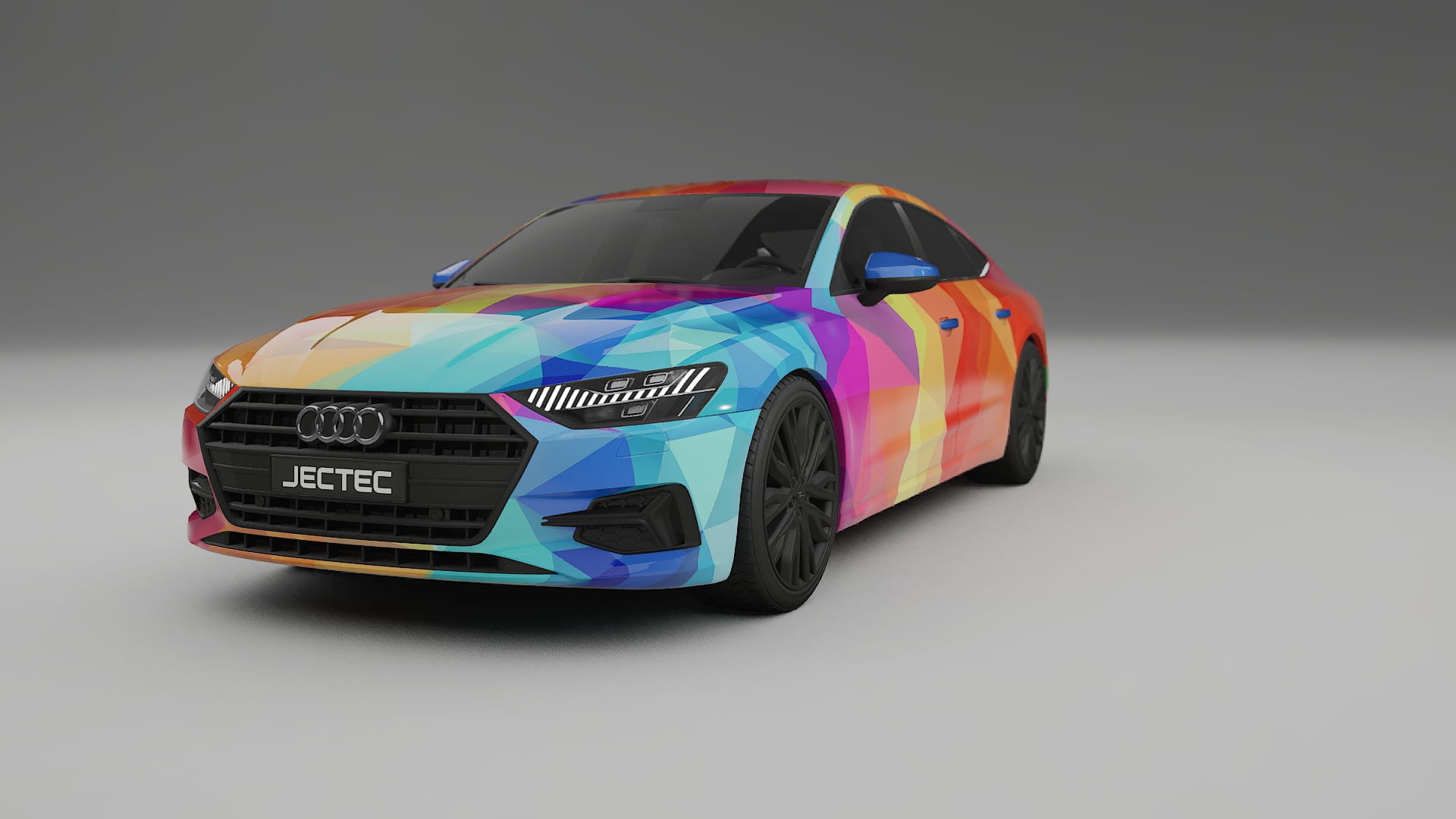Audi A7 C8 Sportback prefacelift pre-LCI VECTOR VIBE – Kit Wrap PPF Personalizado em Filme de Poliuretano Imprimível