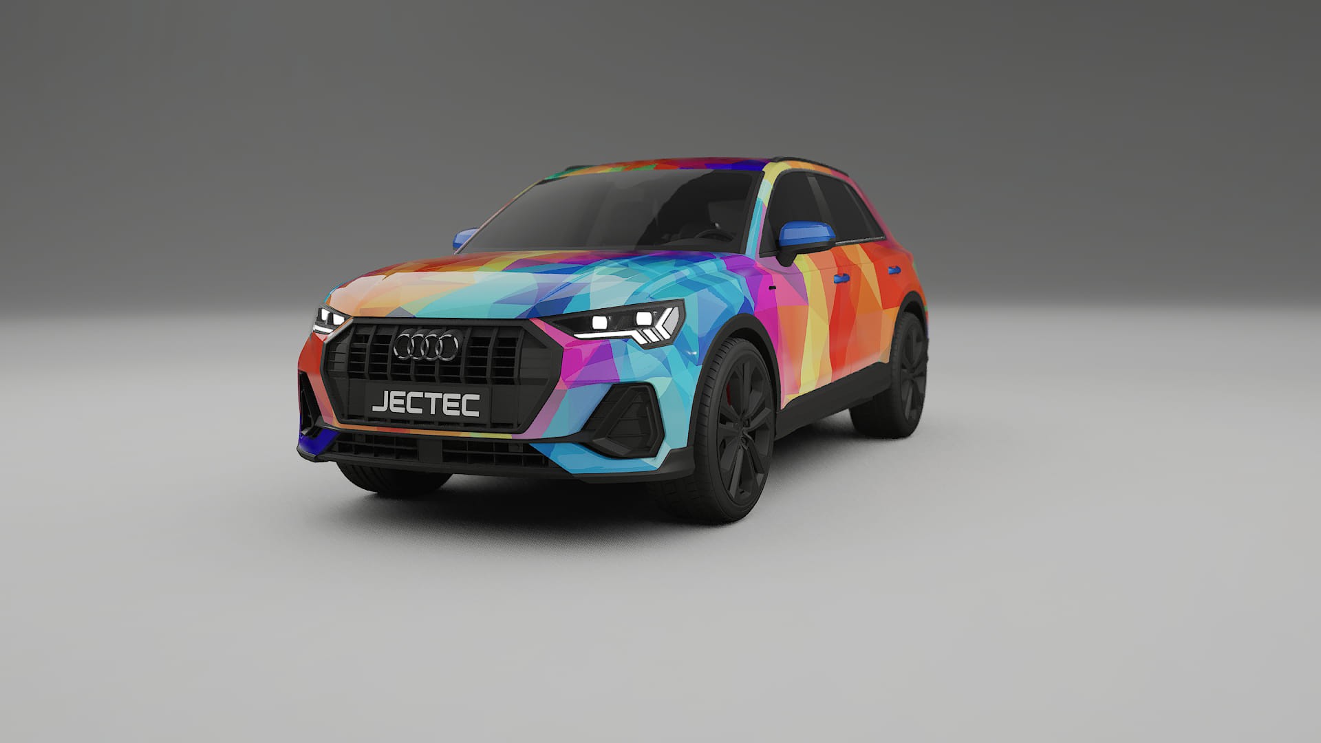 Audi Q3 S-Line F3 VECTOR VIBE – Kit Wrap PPF Personalizado em Filme de Poliuretano Imprimível