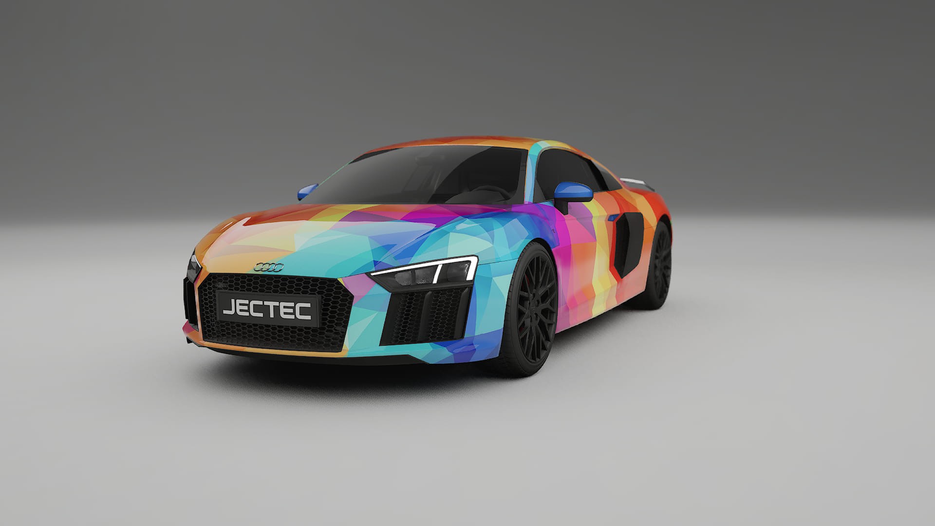 Audi R8 typ-4S prefacelift pre-LCI VECTOR VIBE – Kit Wrap PPF Personalizado em Filme de Poliuretano Imprimível