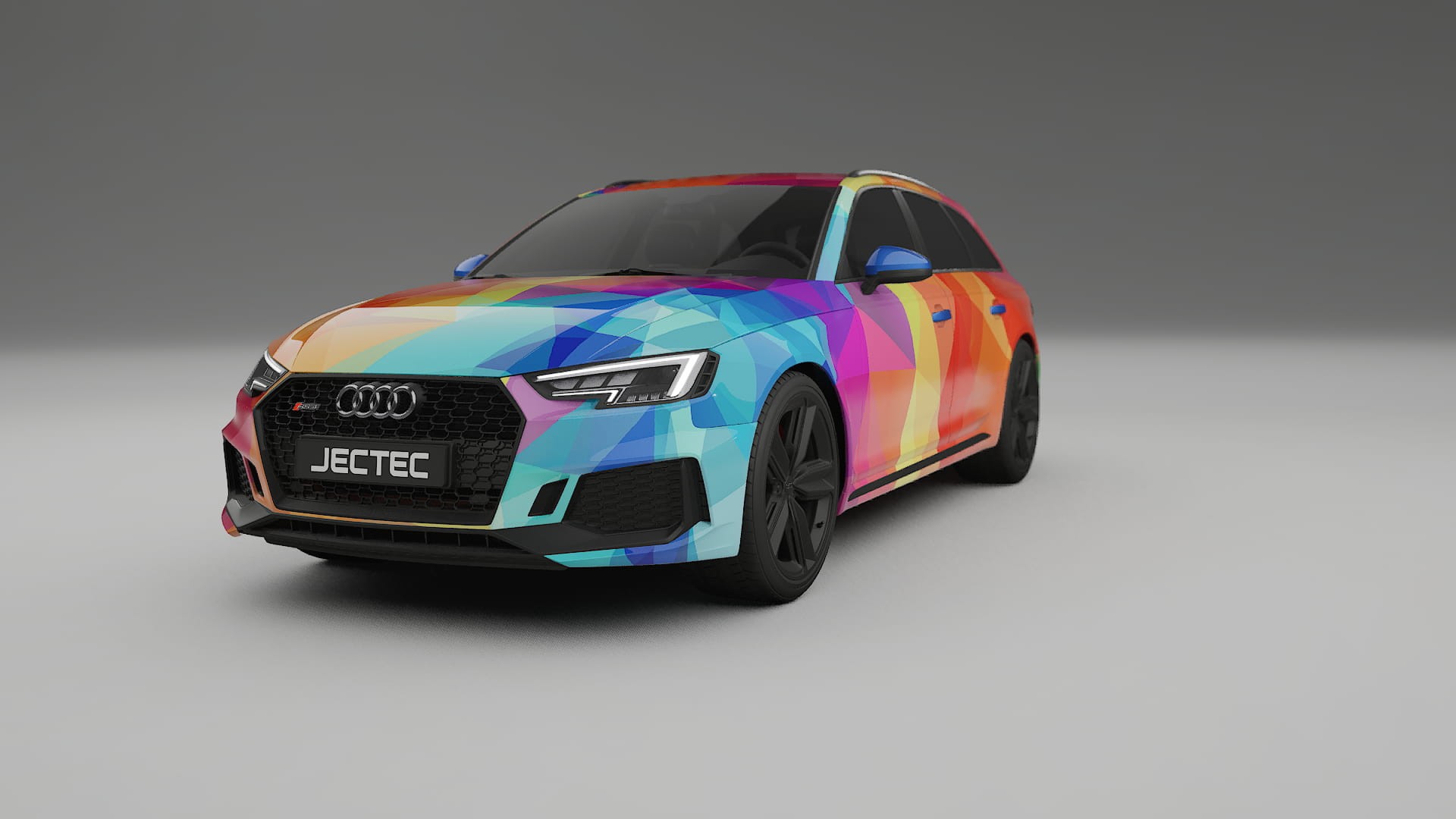 Audi RS4 Avant B9 prefacelift pre-LCI VECTOR VIBE – Kit Wrap PPF Personalizado em Filme de Poliuretano Imprimível
