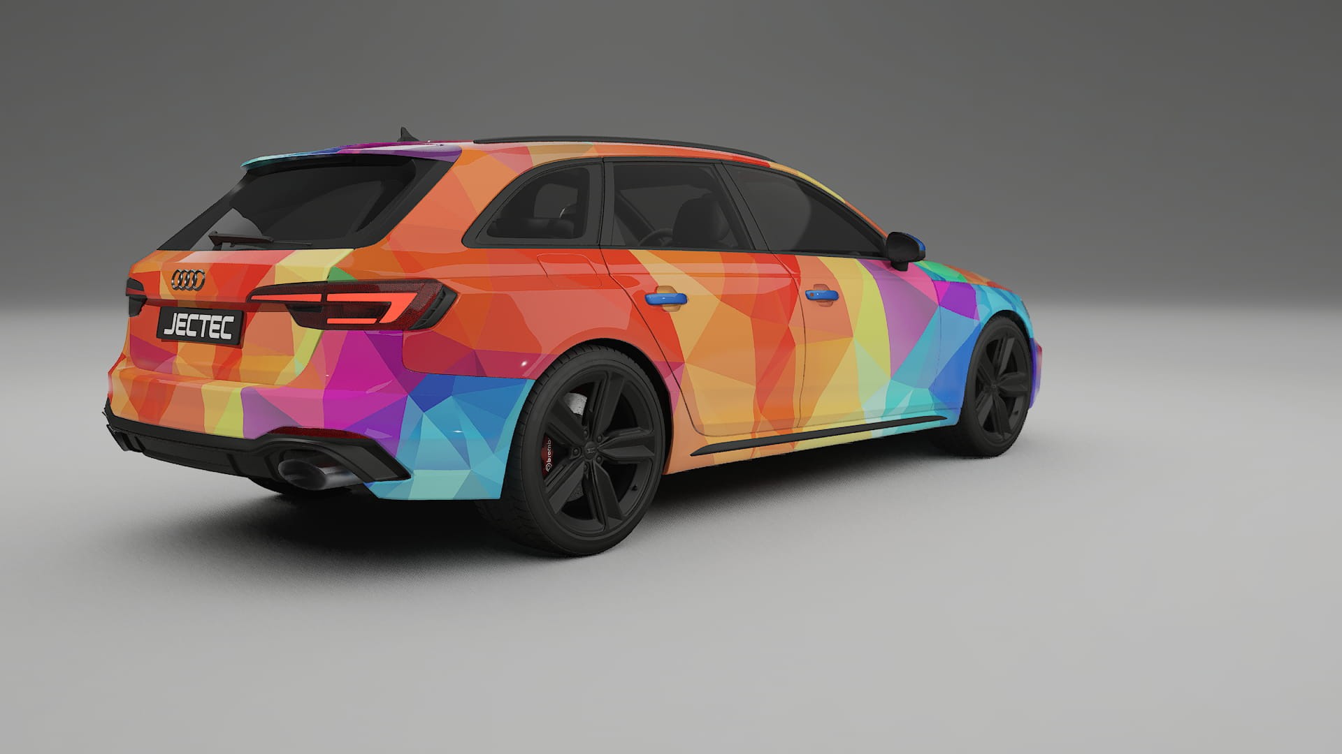 Audi RS4 Avant B9 prefacelift pre-LCI VECTOR VIBE – Kit Wrap PPF Personalizado em Filme de Poliuretano Imprimível