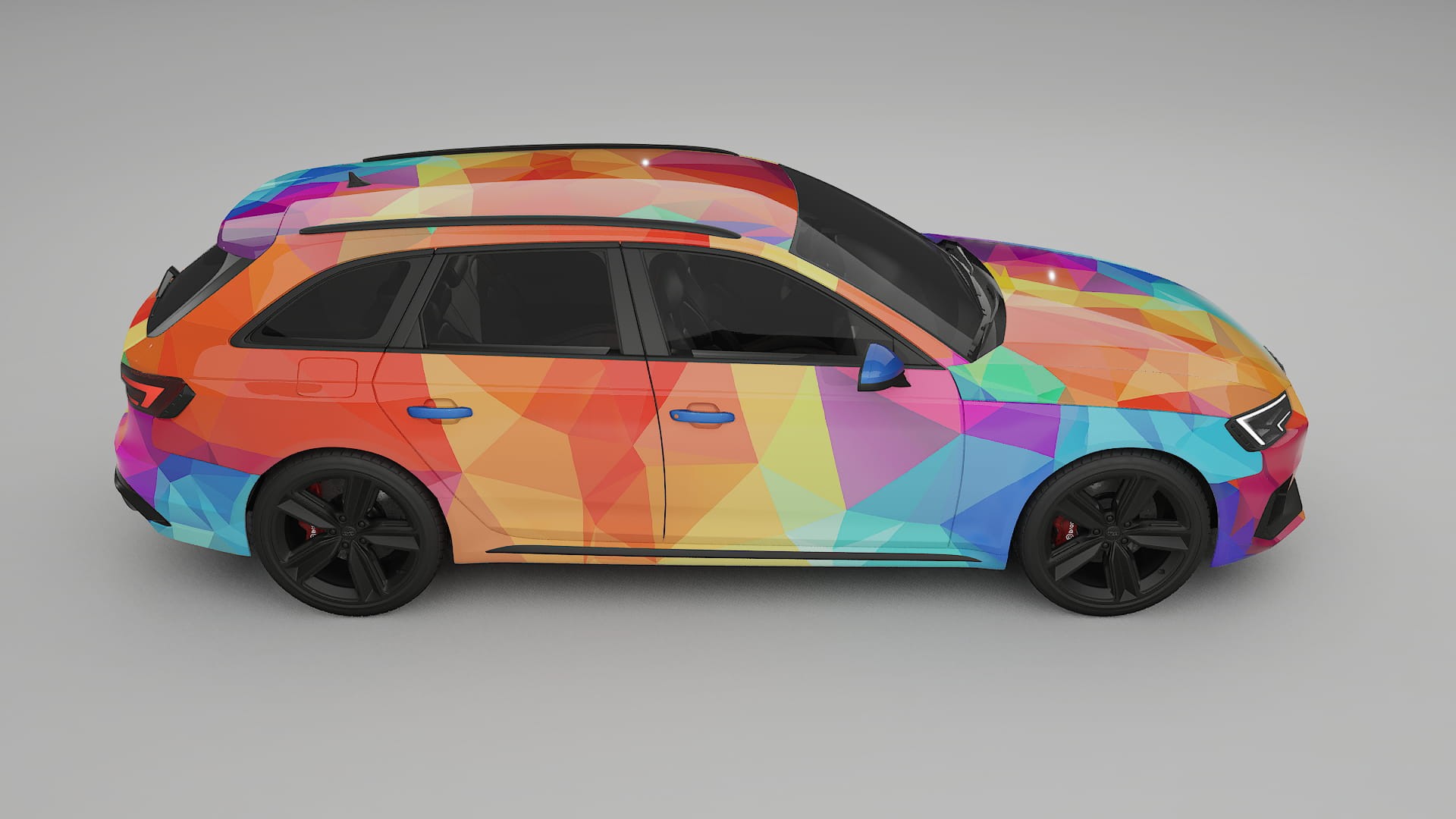 Audi RS4 Avant B9 prefacelift pre-LCI VECTOR VIBE – Kit Wrap PPF Personalizado em Filme de Poliuretano Imprimível