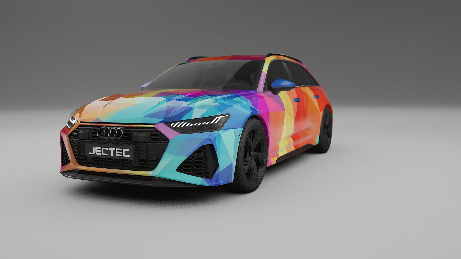 Audi RS6 Avant C8 facelift LCI VECTOR VIBE – Kit Wrap PPF Personalizado em Filme de Poliuretano Imprimível