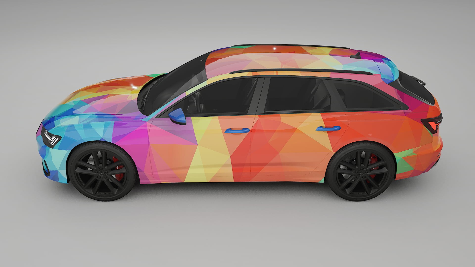 Audi S6 Avant prefacelift pre-LCI C8 VECTOR VIBE – Kit Wrap PPF Personalizado em Filme de Poliuretano Imprimível