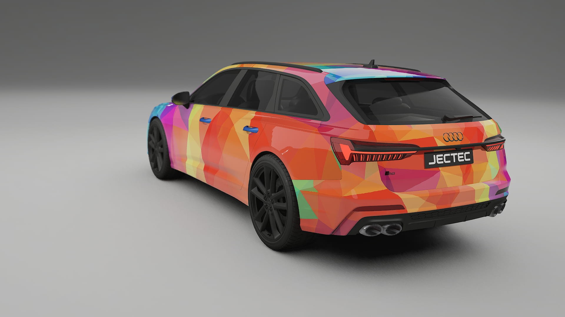 Audi S6 Avant prefacelift pre-LCI C8 VECTOR VIBE – Kit Wrap PPF Personalizado em Filme de Poliuretano Imprimível