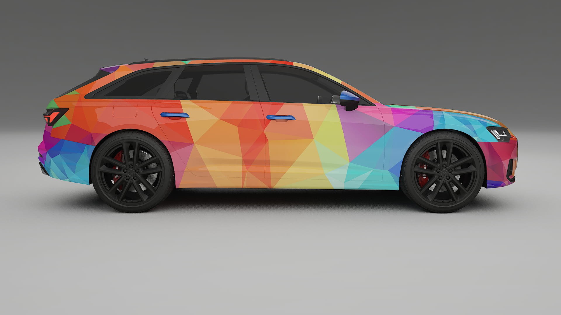 Audi S6 Avant prefacelift pre-LCI C8 VECTOR VIBE – Kit Wrap PPF Personalizado em Filme de Poliuretano Imprimível
