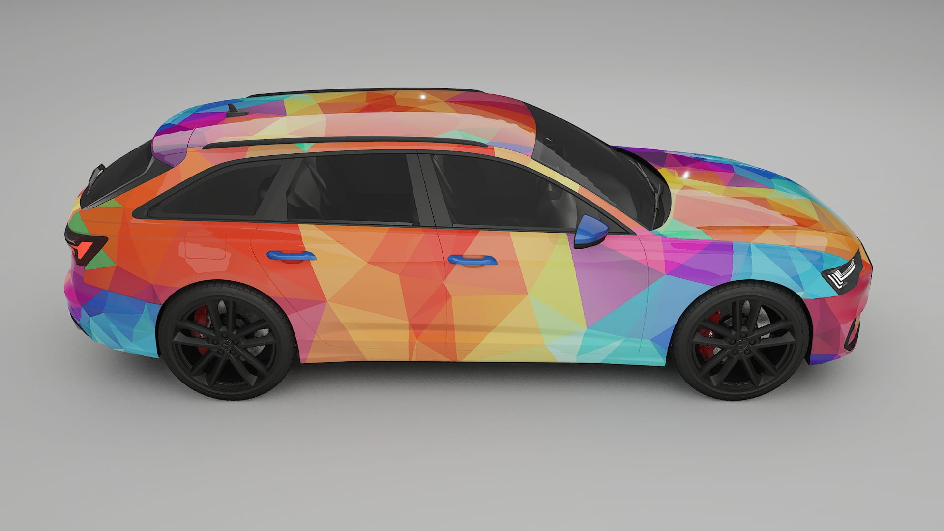 Audi S6 Avant prefacelift pre-LCI C8 VECTOR VIBE – Kit Wrap PPF Personalizado em Filme de Poliuretano Imprimível