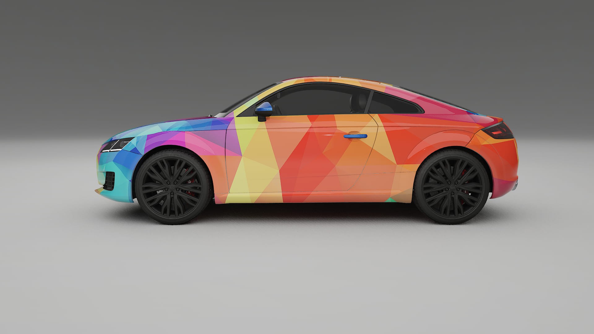 Audi TT Coupe 8S prefacelift pre-LCI VECTOR VIBE – Kit Wrap PPF Personalizado em Filme de Poliuretano Imprimível